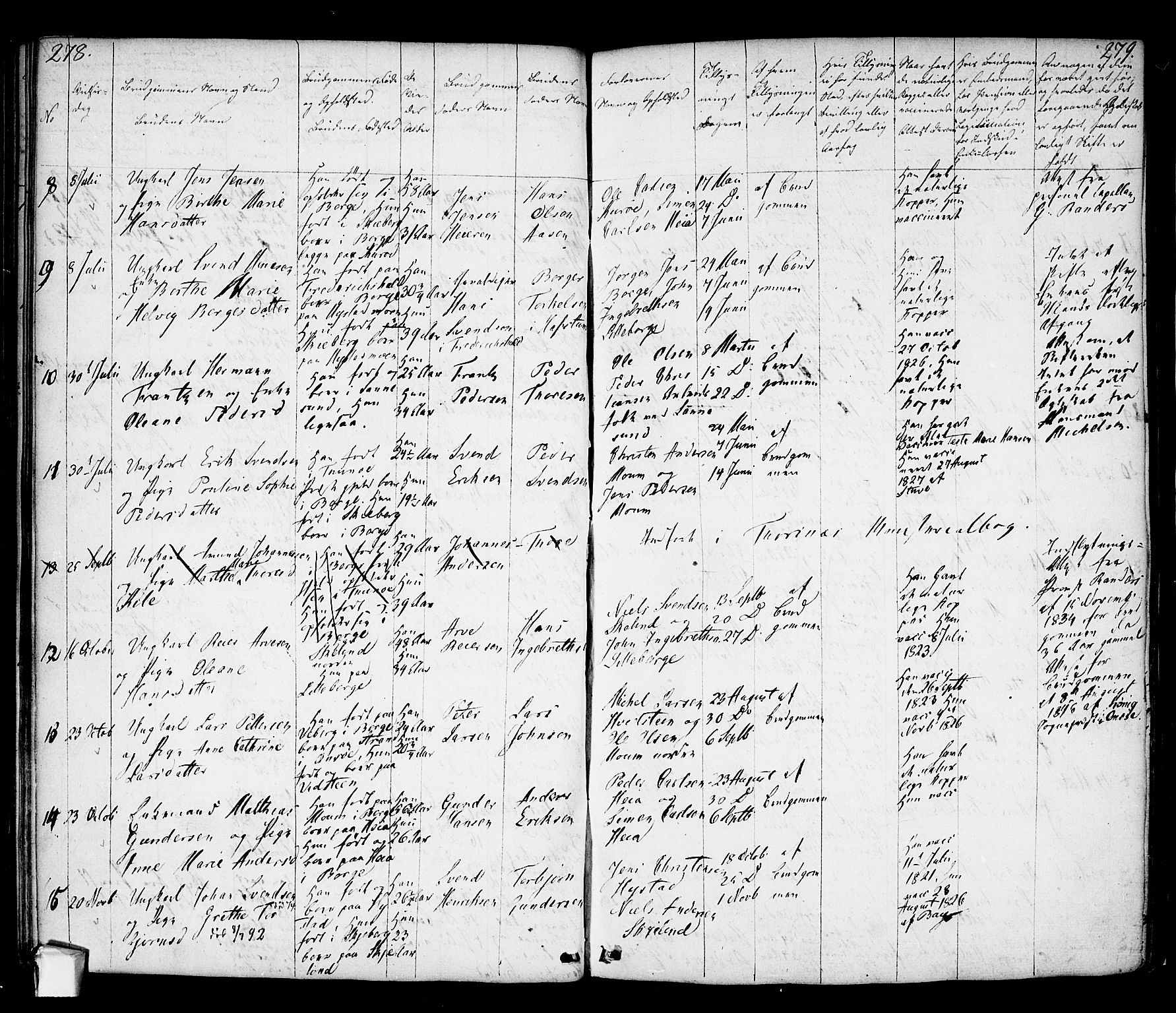 Borge prestekontor Kirkebøker, AV/SAO-A-10903/F/Fa/L0004: Parish register (official) no. I 4, 1836-1848, p. 278-279