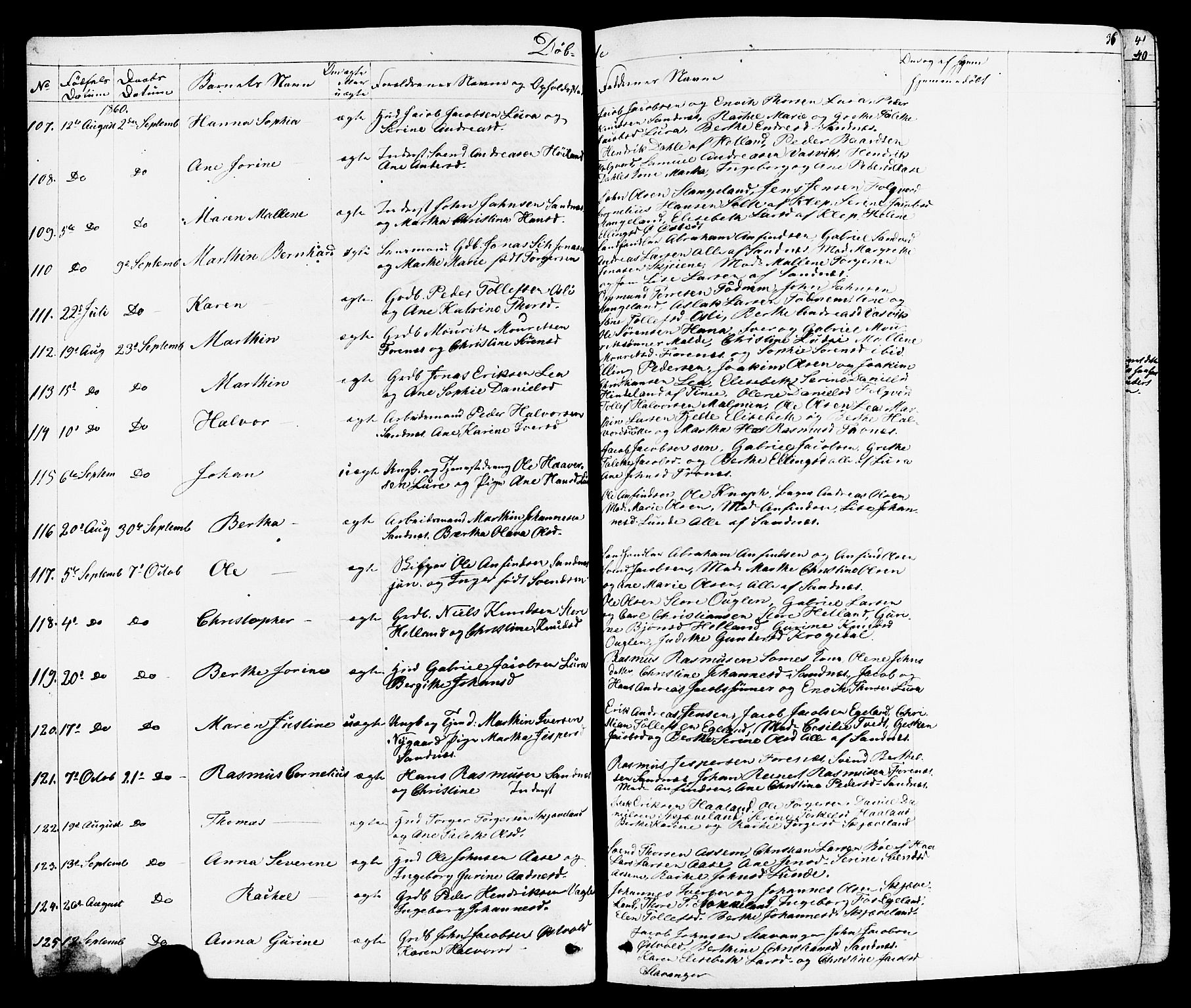 Høyland sokneprestkontor, AV/SAST-A-101799/001/30BB/L0001: Parish register (copy) no. B 1, 1854-1873, p. 36