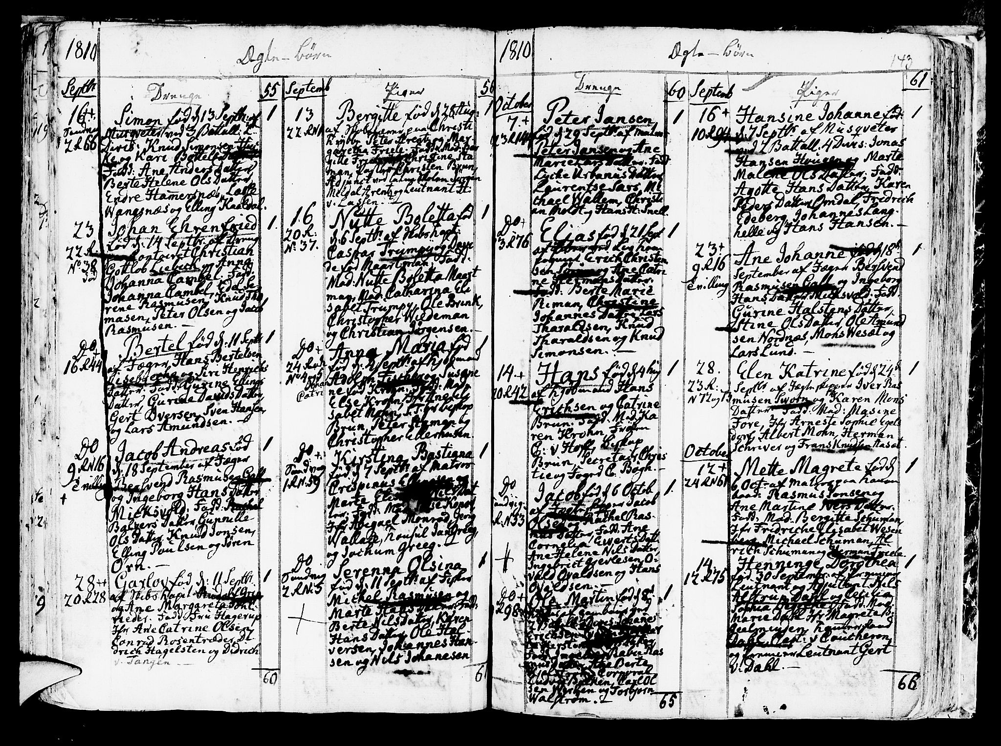 Korskirken sokneprestembete, SAB/A-76101/H/Haa/L0006: Parish register (official) no. A 6, 1790-1820, p. 143