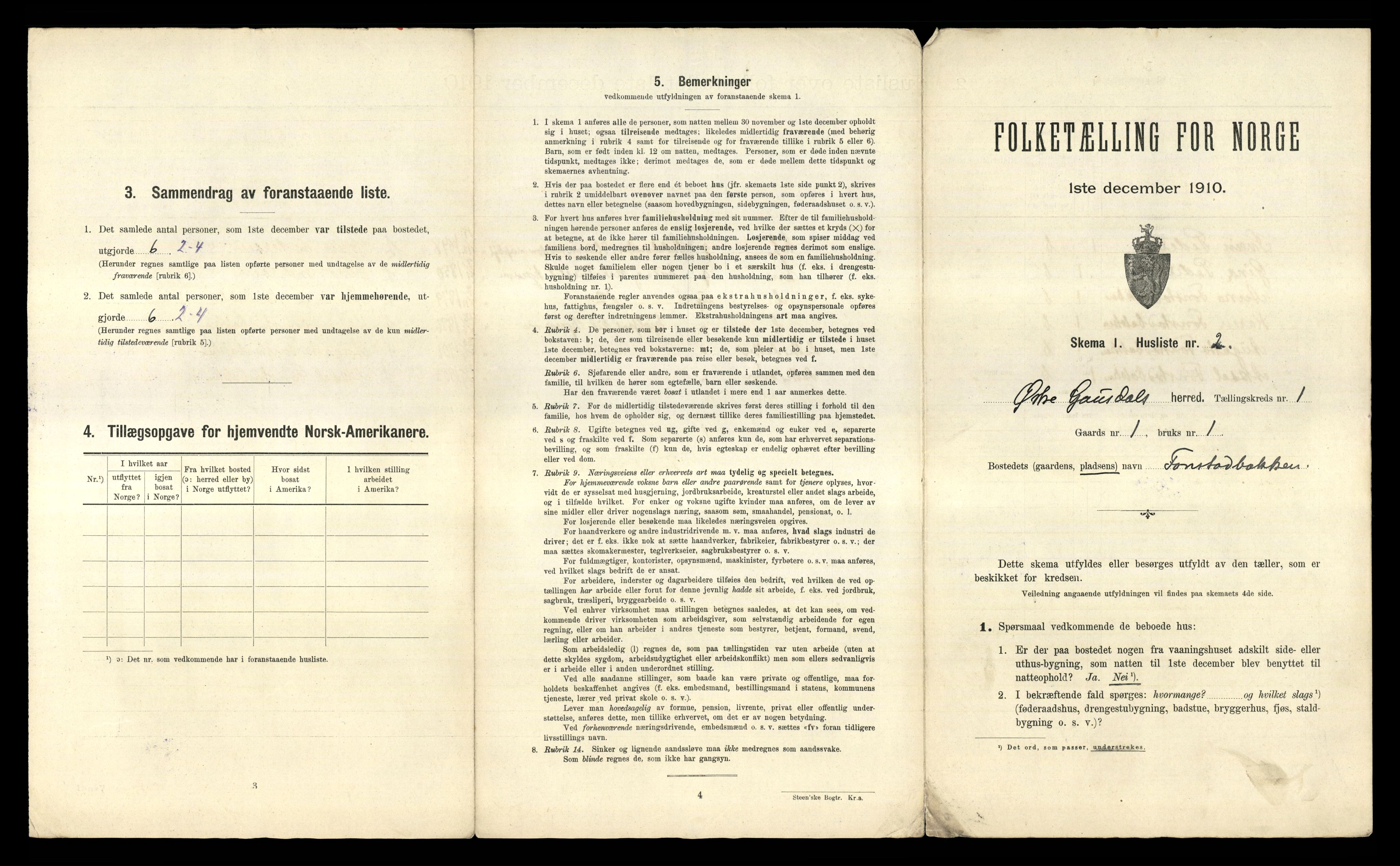 RA, 1910 census for Østre Gausdal, 1910, p. 32