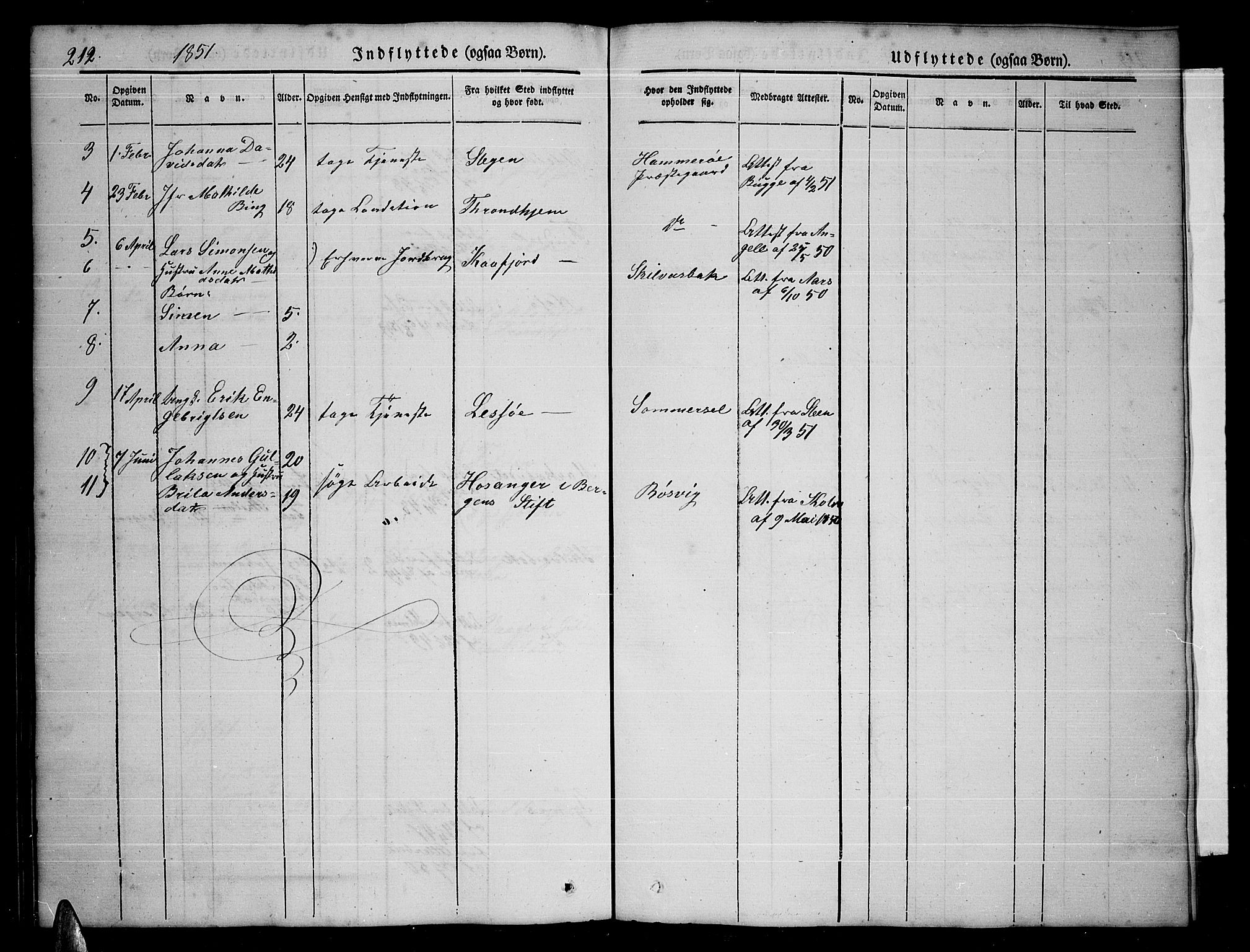 Ministerialprotokoller, klokkerbøker og fødselsregistre - Nordland, SAT/A-1459/859/L0856: Parish register (copy) no. 859C02, 1843-1854, p. 212
