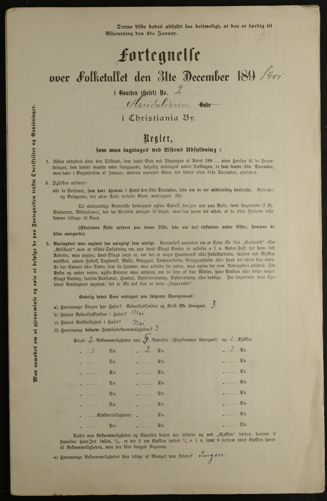 OBA, Municipal Census 1901 for Kristiania, 1901, p. 9348