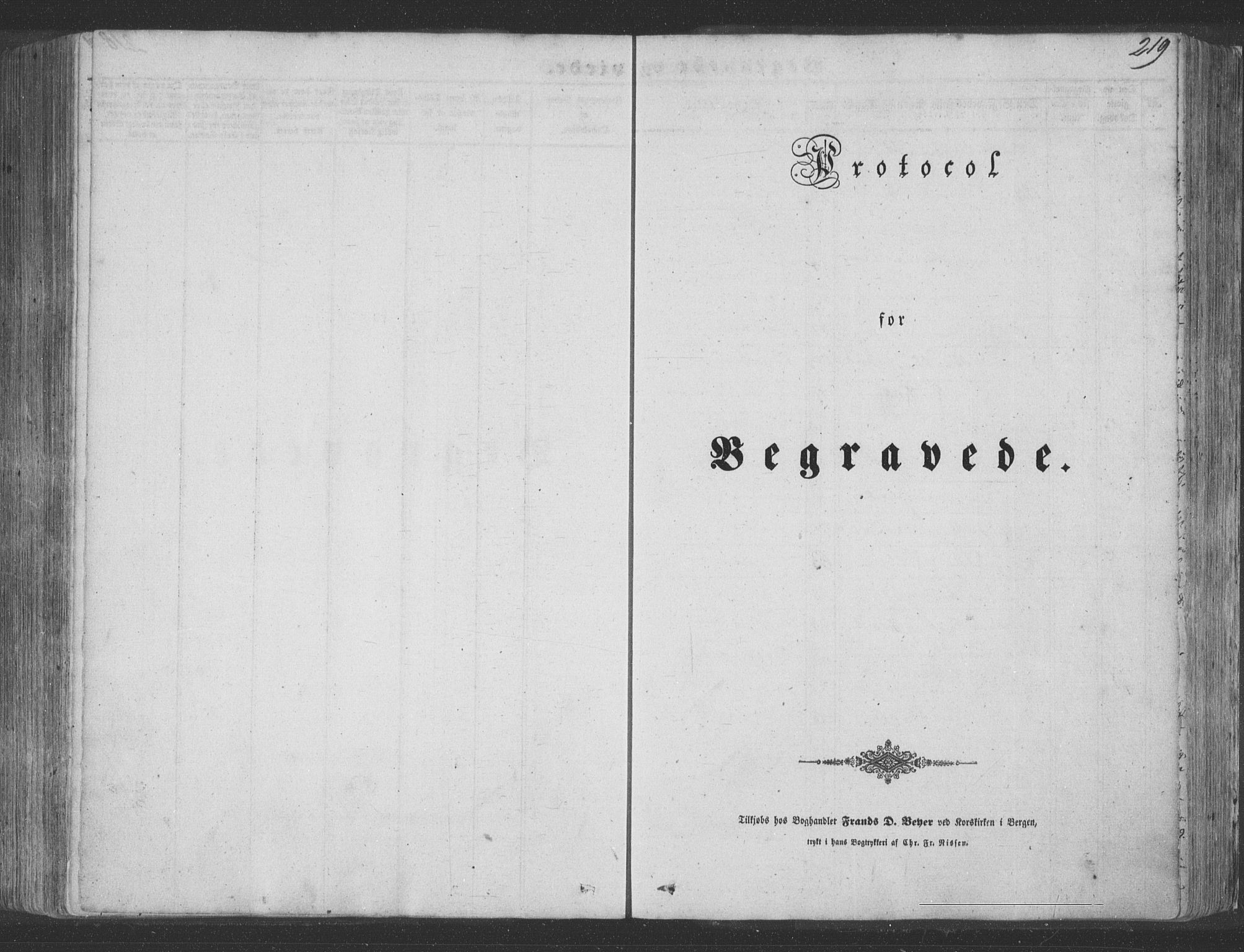 Hosanger sokneprestembete, SAB/A-75801/H/Haa: Parish register (official) no. A 8, 1849-1863, p. 219