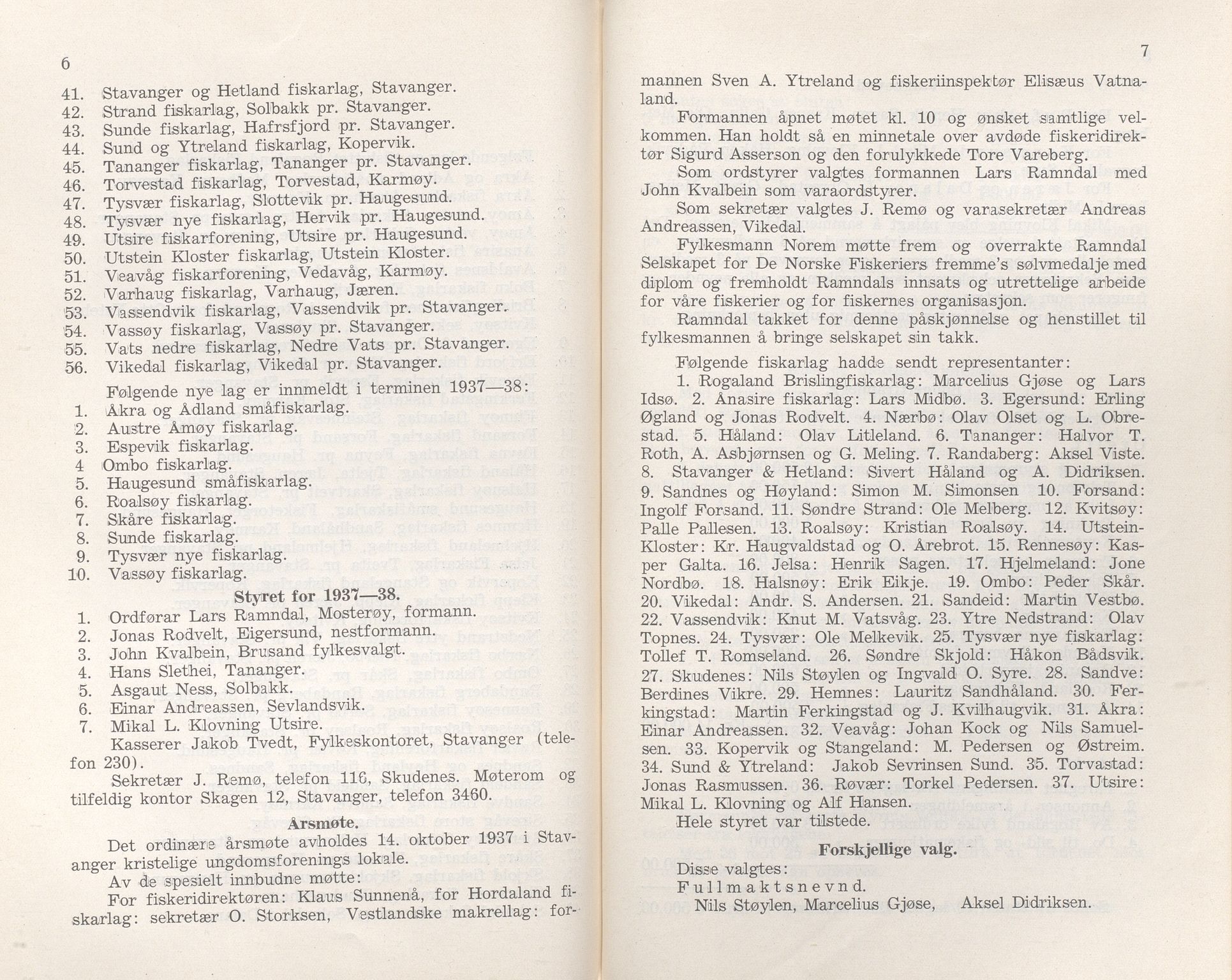 Rogaland fylkeskommune - Fylkesrådmannen , IKAR/A-900/A/Aa/Aaa/L0058: Møtebok , 1939, p. 6-7