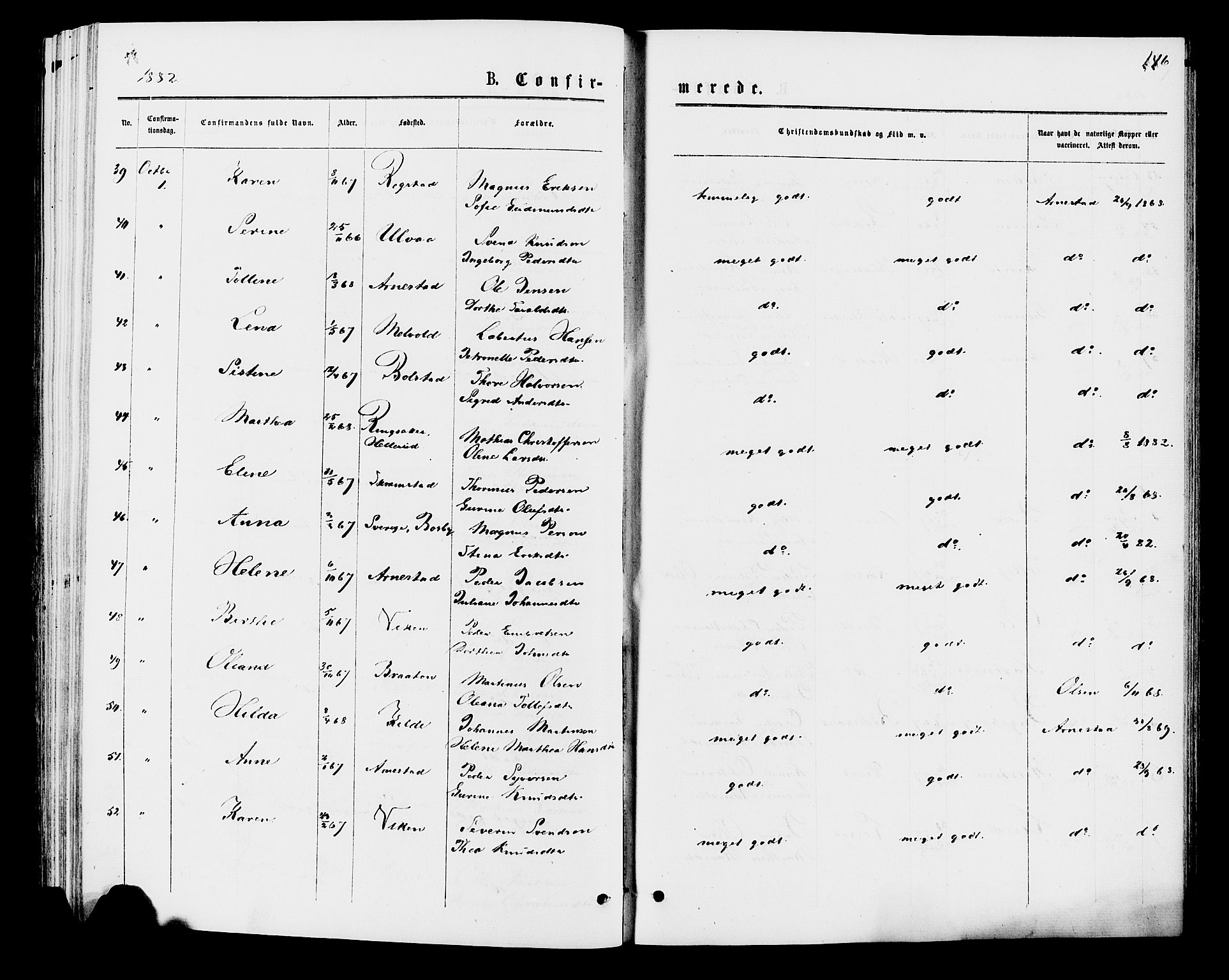 Åmot prestekontor, Hedmark, AV/SAH-PREST-056/H/Ha/Haa/L0009: Parish register (official) no. 9, 1875-1883, p. 146