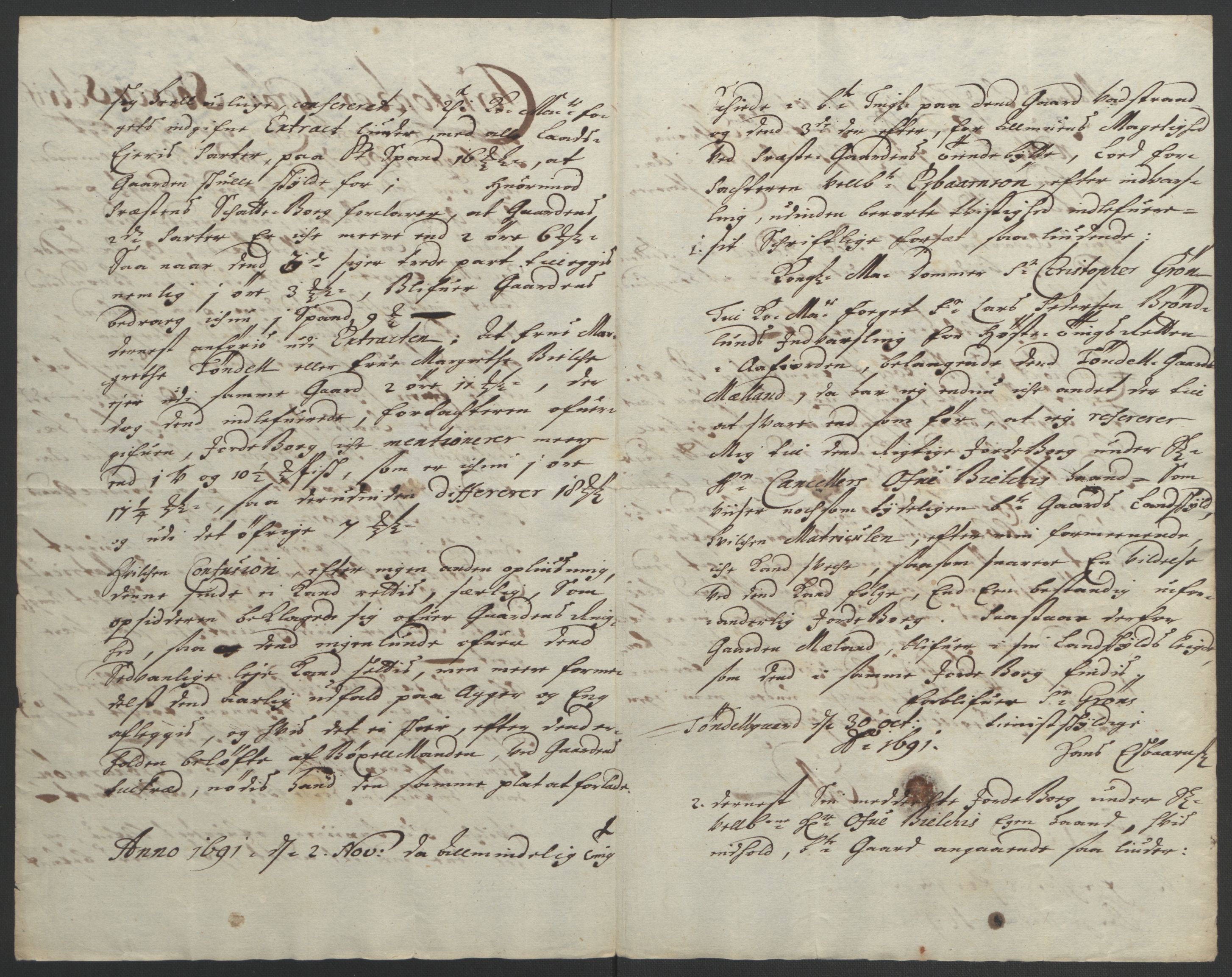 Rentekammeret inntil 1814, Reviderte regnskaper, Fogderegnskap, AV/RA-EA-4092/R57/L3849: Fogderegnskap Fosen, 1692-1693, p. 283