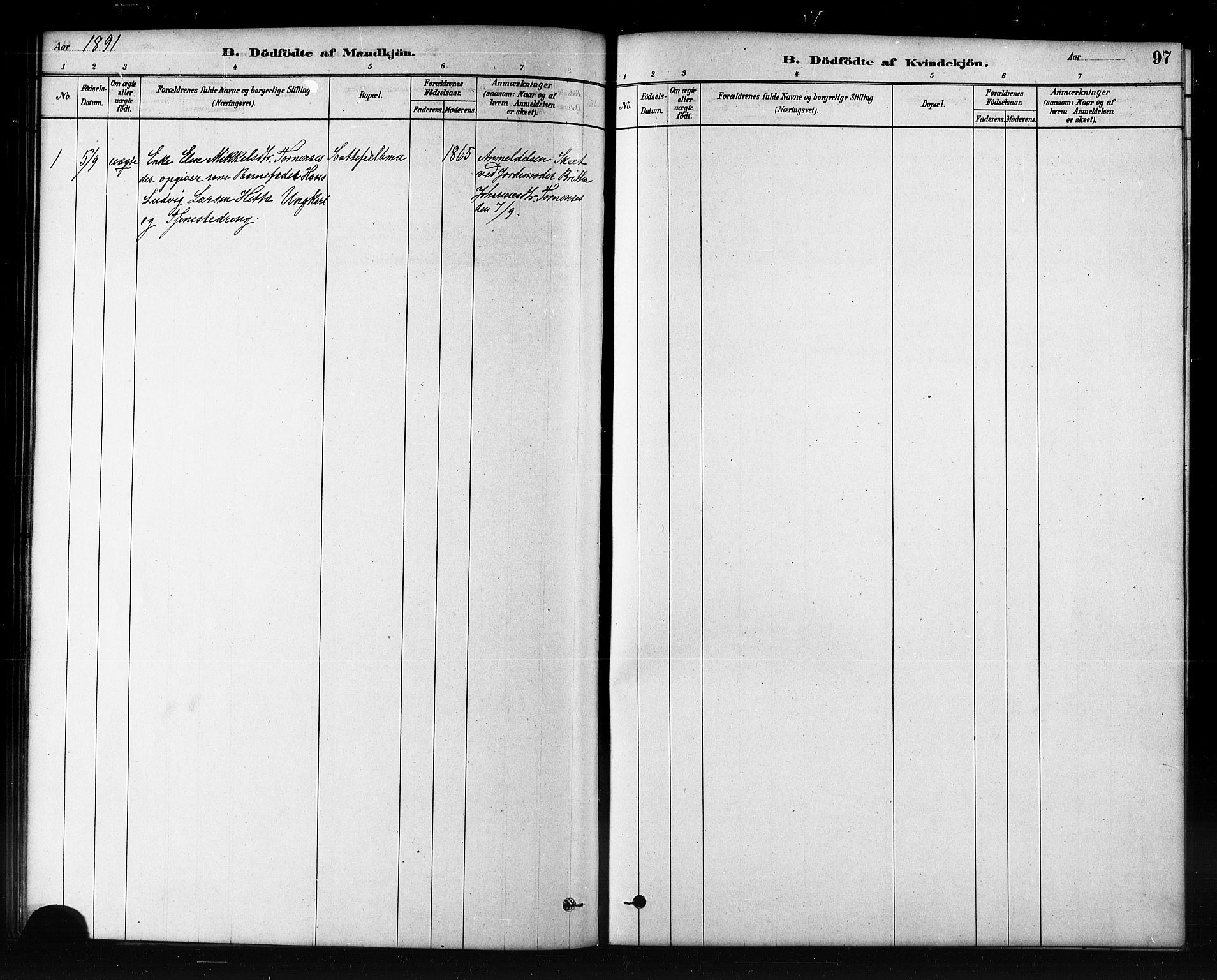 Kautokeino sokneprestembete, SATØ/S-1340/H/Hb/L0002.klokk: Parish register (copy) no. 2, 1877-1896, p. 97