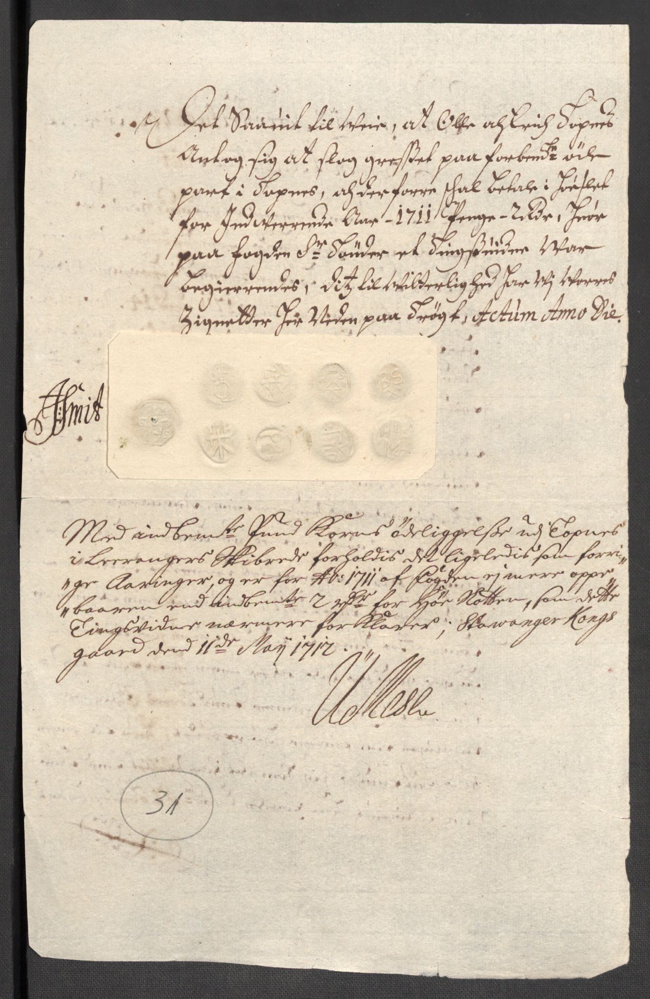 Rentekammeret inntil 1814, Reviderte regnskaper, Fogderegnskap, AV/RA-EA-4092/R47/L2864: Fogderegnskap Ryfylke, 1711, p. 78