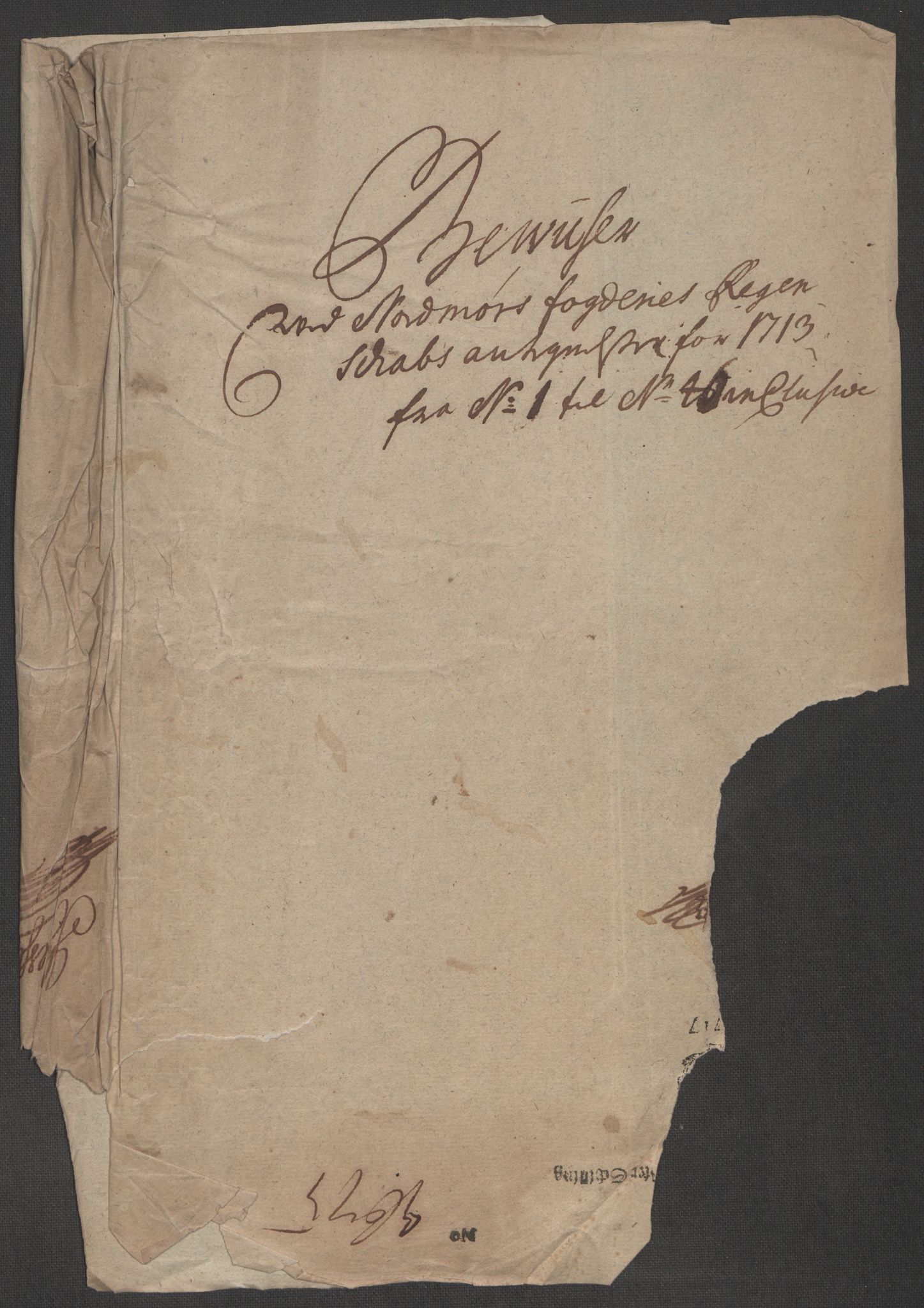 Rentekammeret inntil 1814, Reviderte regnskaper, Fogderegnskap, RA/EA-4092/R56/L3747: Fogderegnskap Nordmøre, 1713, p. 296
