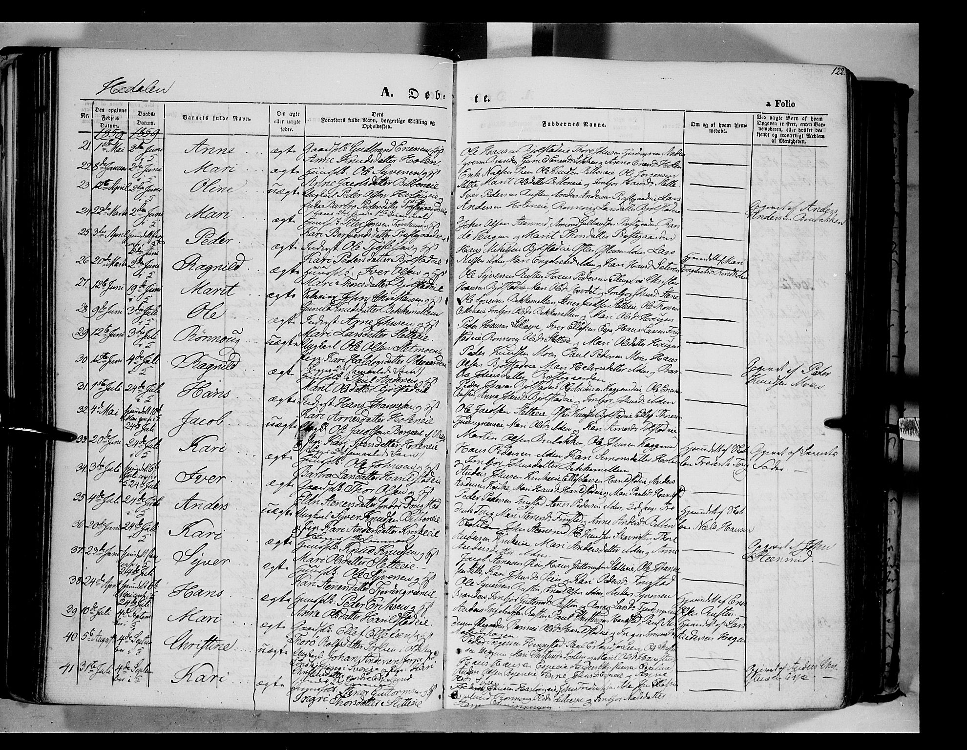 Vågå prestekontor, AV/SAH-PREST-076/H/Ha/Haa/L0006: Parish register (official) no. 6 /2, 1857-1872, p. 122