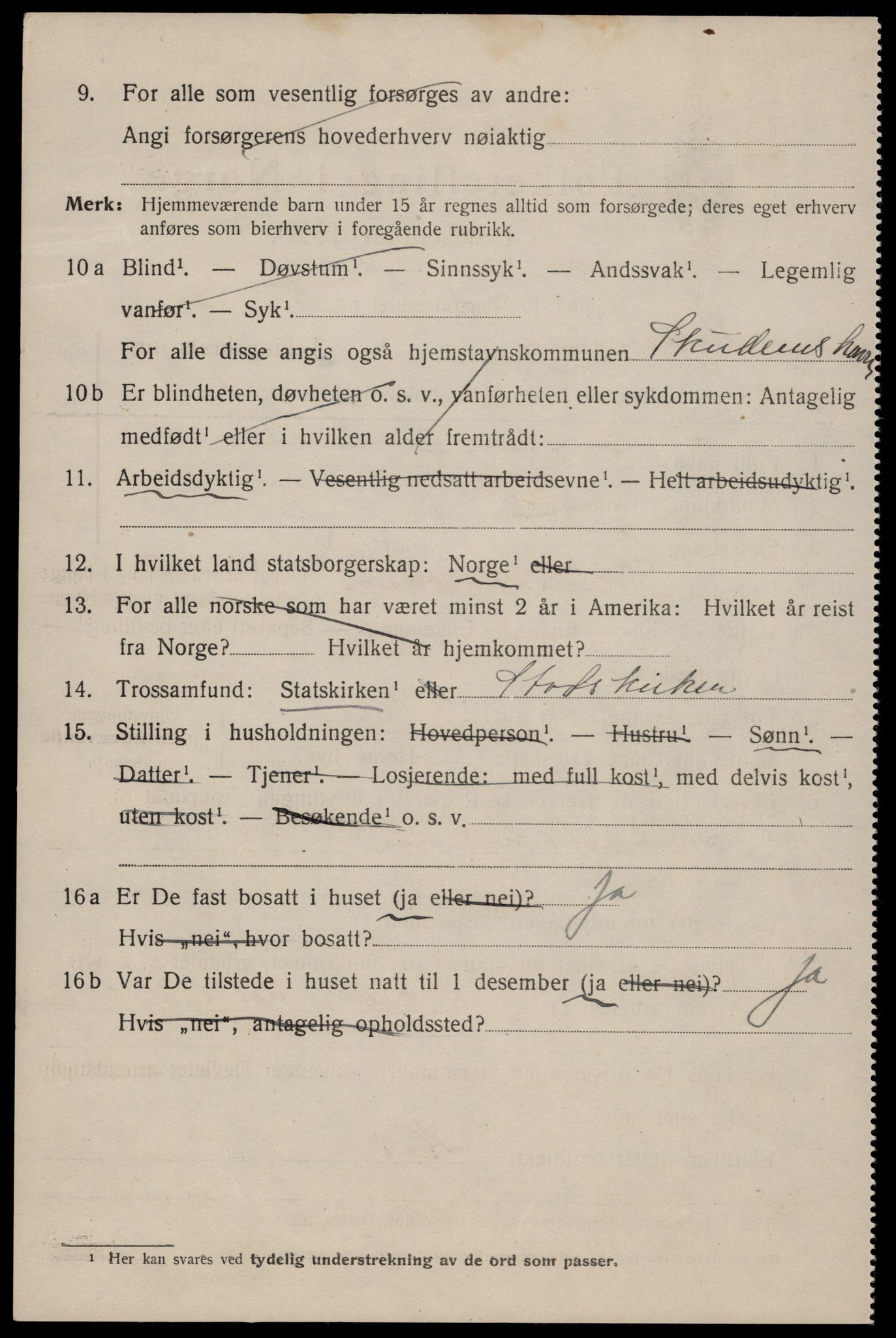 SAST, 1920 census for Skudeneshavn, 1920, p. 1385