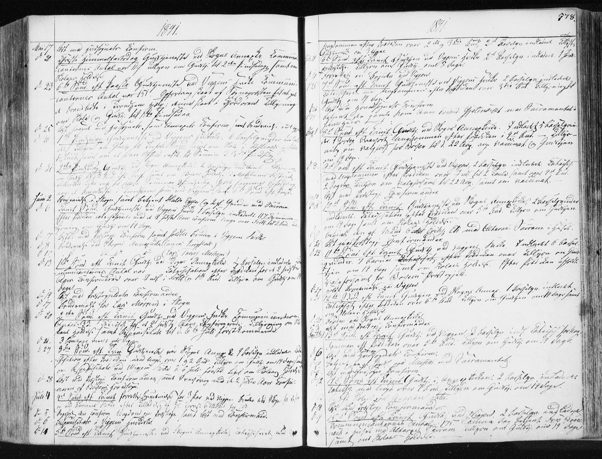 Ministerialprotokoller, klokkerbøker og fødselsregistre - Sør-Trøndelag, SAT/A-1456/665/L0771: Parish register (official) no. 665A06, 1830-1856, p. 578