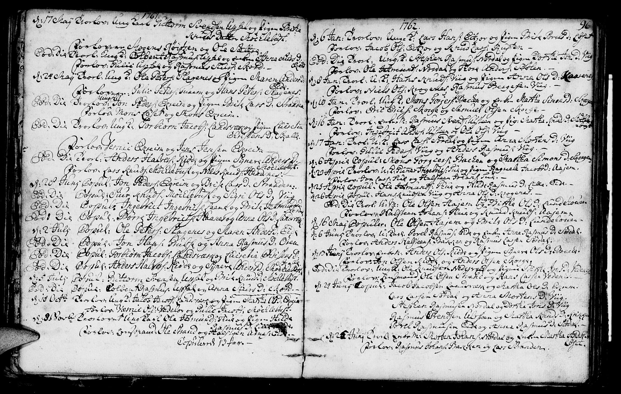 Ministerialprotokoller, klokkerbøker og fødselsregistre - Møre og Romsdal, SAT/A-1454/501/L0002: Parish register (official) no. 501A02, 1760-1816, p. 96