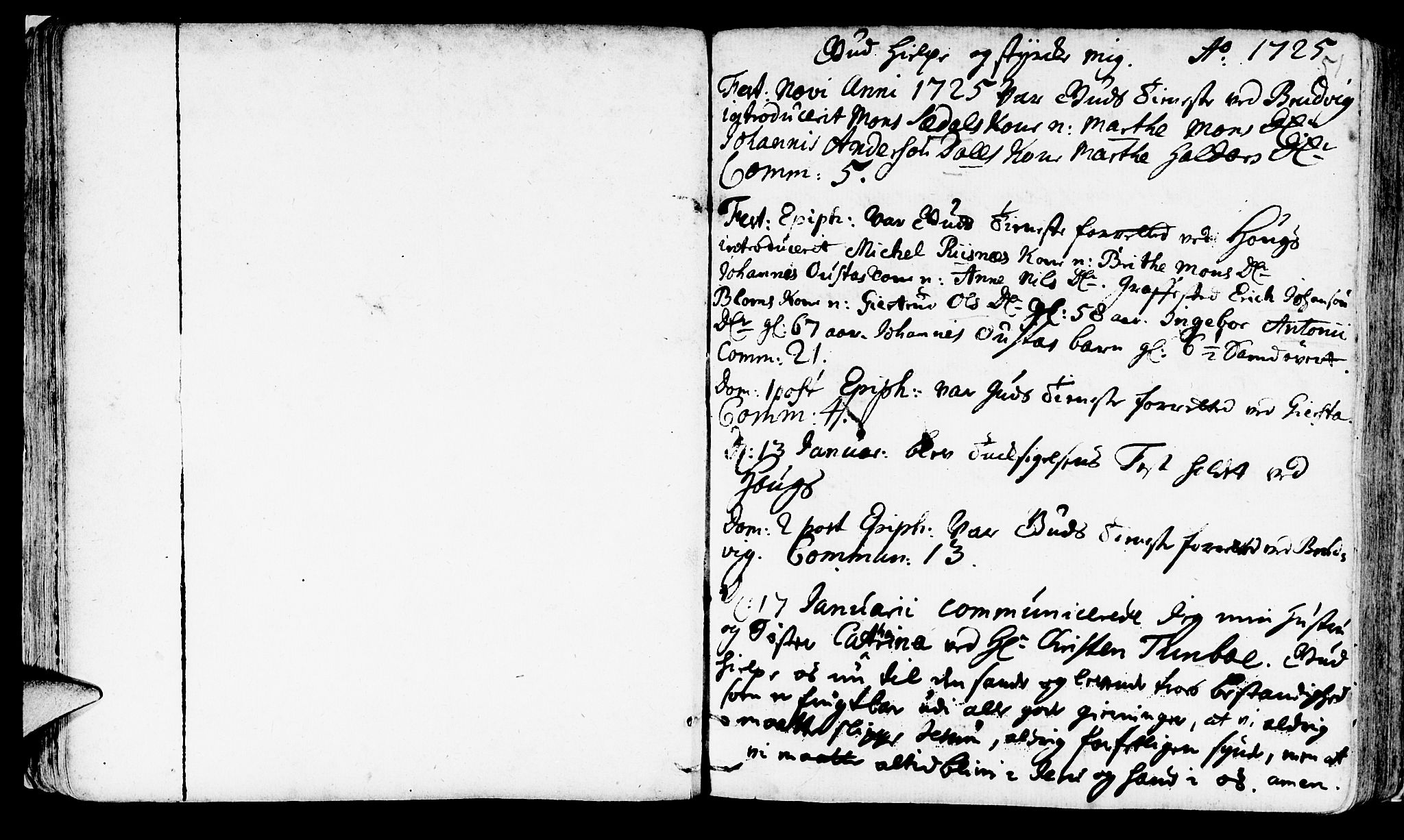 Haus sokneprestembete, AV/SAB-A-75601/H/Haa: Parish register (official) no. A 4, 1723-1733, p. 51