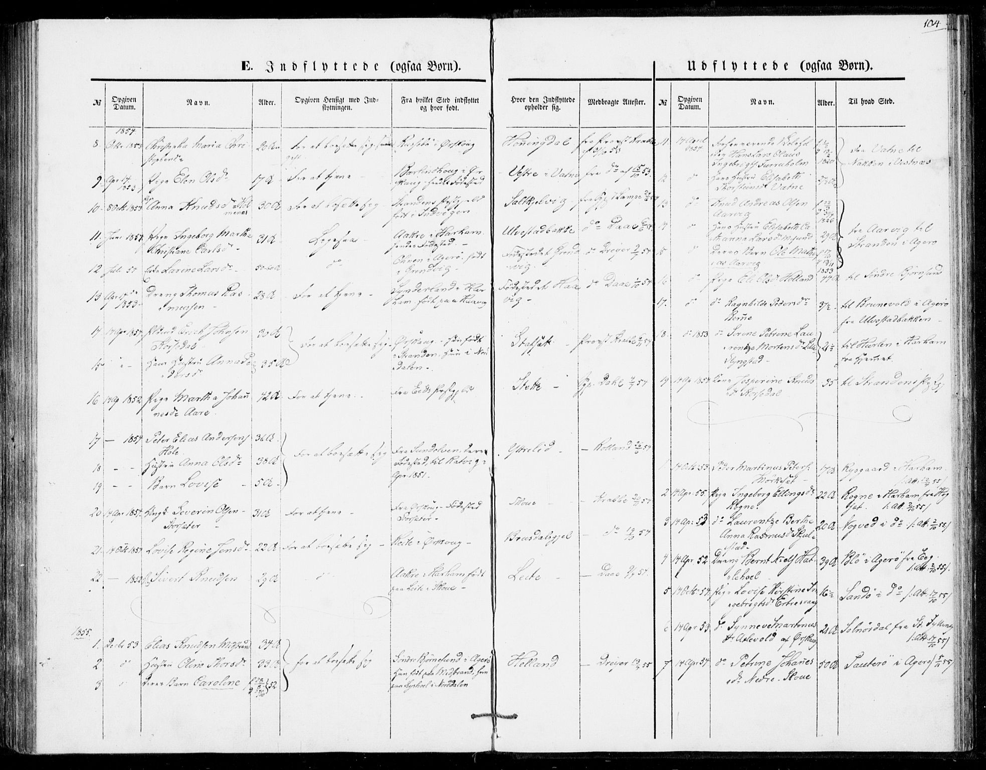 Ministerialprotokoller, klokkerbøker og fødselsregistre - Møre og Romsdal, AV/SAT-A-1454/524/L0353: Parish register (official) no. 524A05, 1848-1856, p. 104