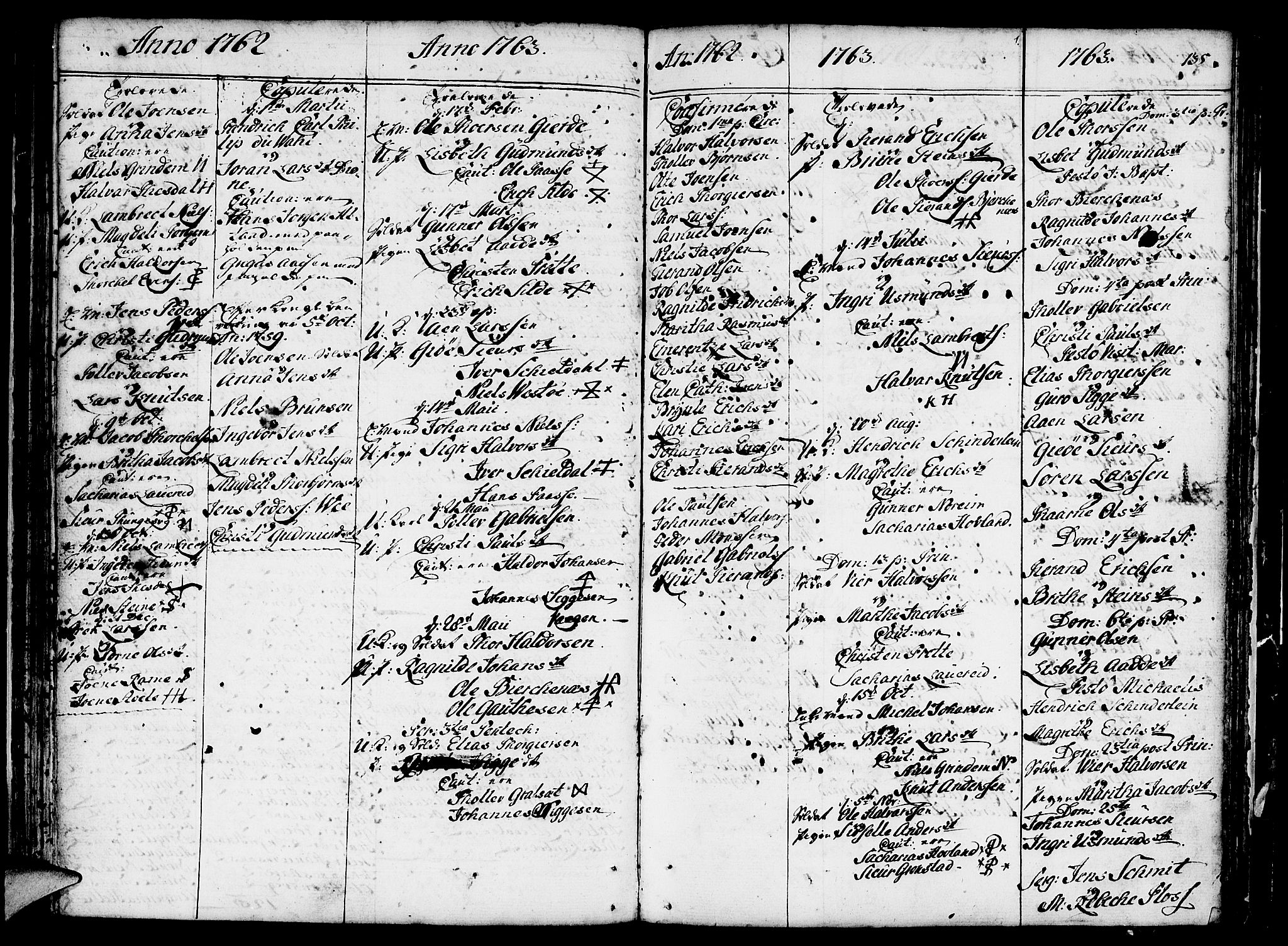 Etne sokneprestembete, SAB/A-75001/H/Haa: Parish register (official) no. A 3 /2, 1755-1782, p. 135