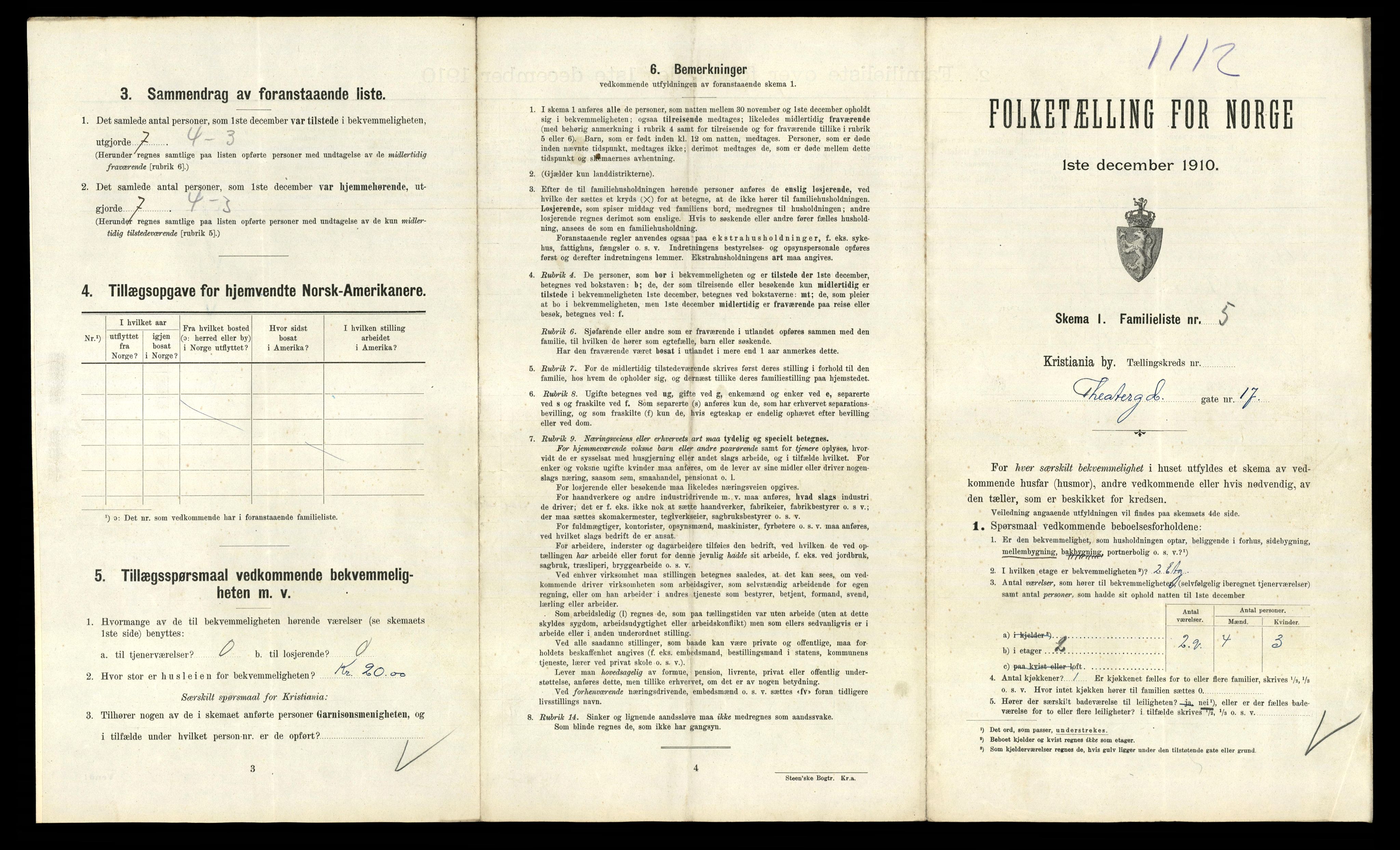 RA, 1910 census for Kristiania, 1910, p. 103173