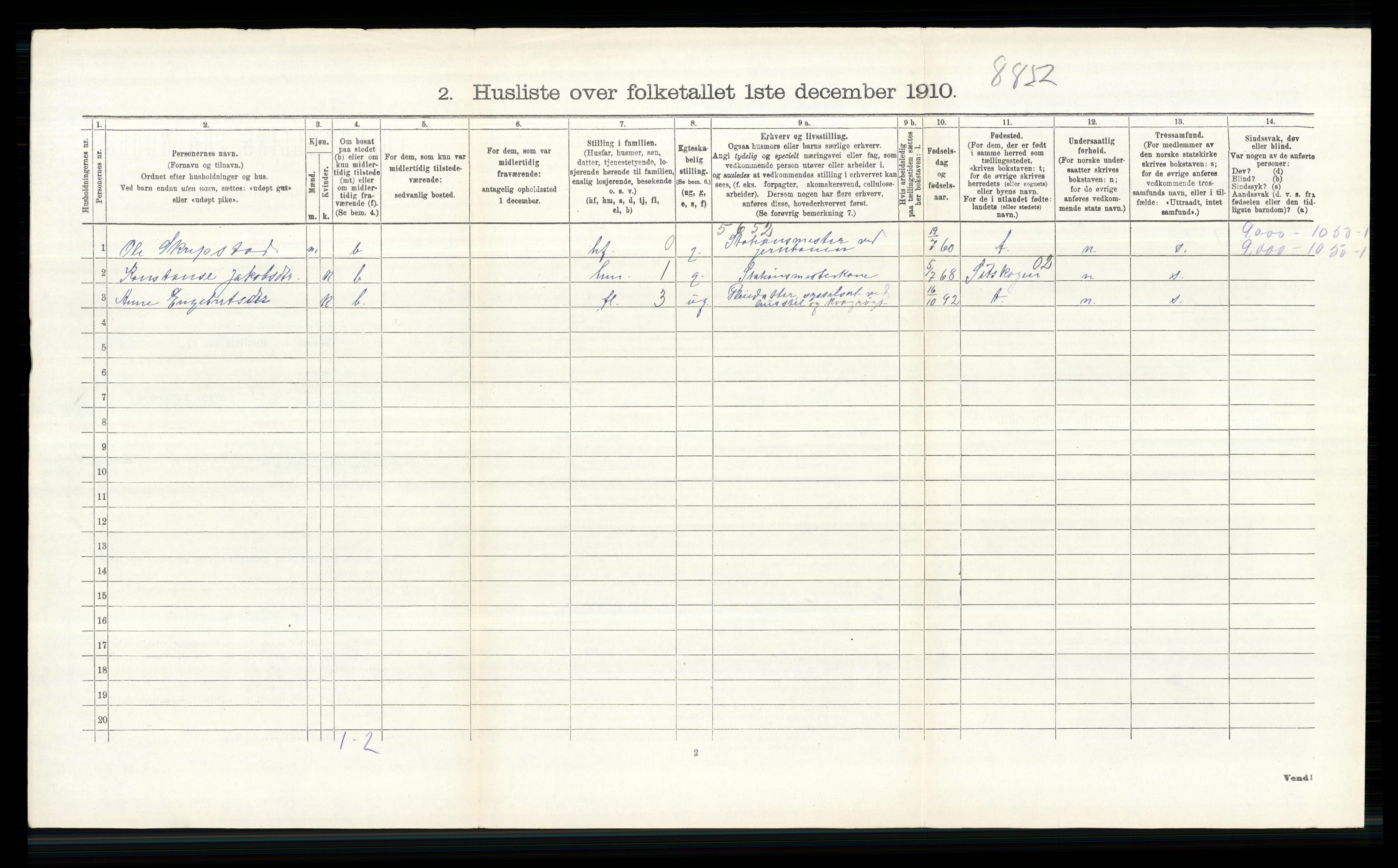 RA, 1910 census for Høland, 1910, p. 1726