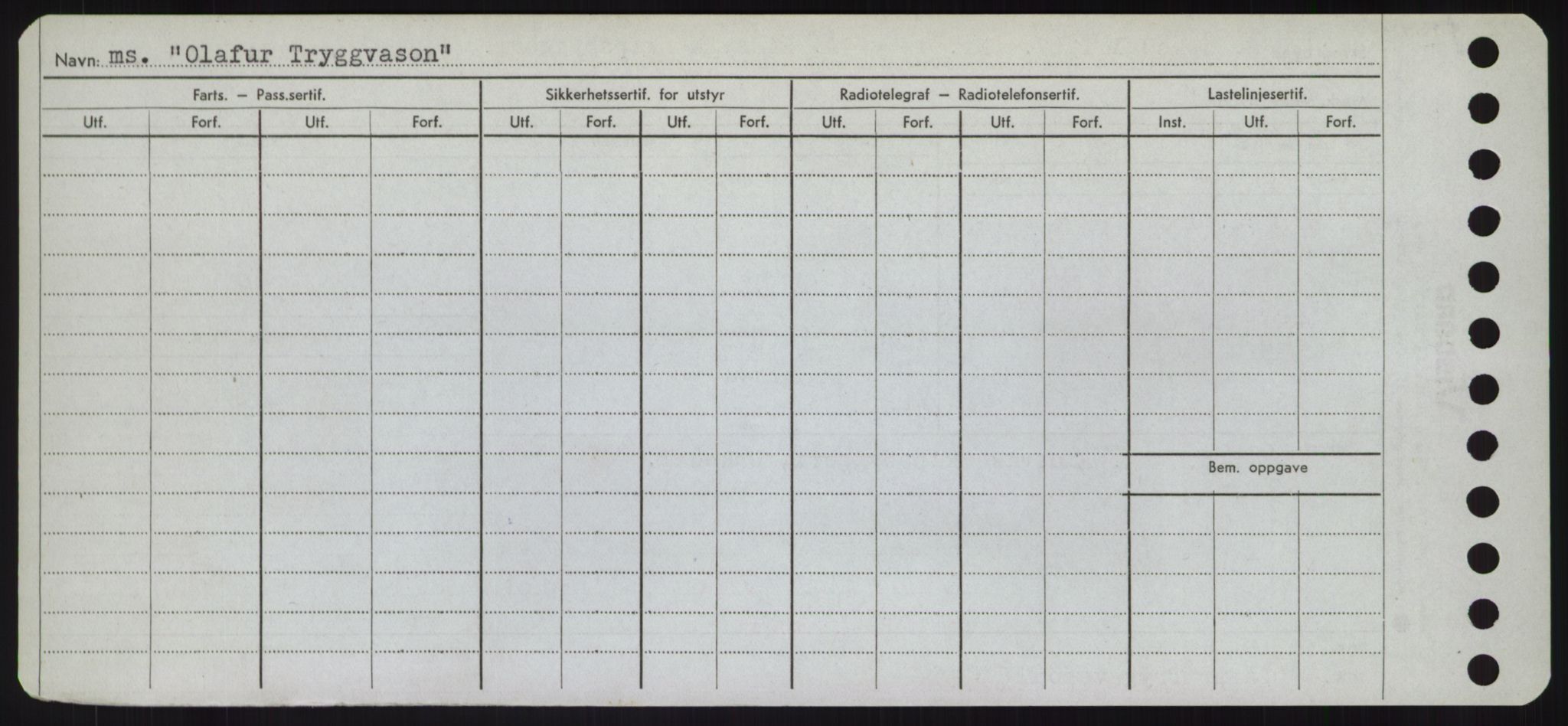 Sjøfartsdirektoratet med forløpere, Skipsmålingen, RA/S-1627/H/Hd/L0028: Fartøy, O, p. 176