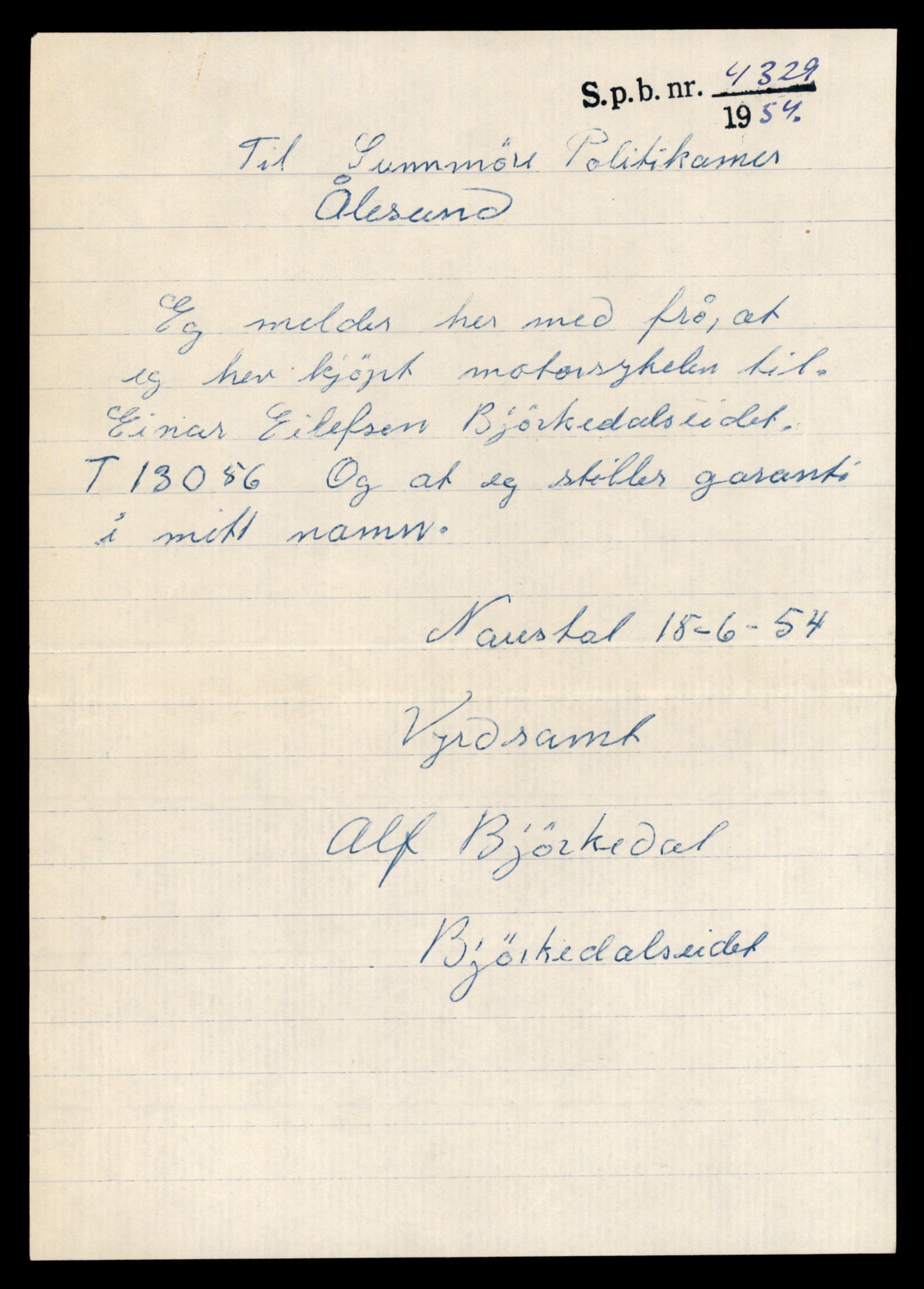 Møre og Romsdal vegkontor - Ålesund trafikkstasjon, AV/SAT-A-4099/F/Fe/L0037: Registreringskort for kjøretøy T 13031 - T 13179, 1927-1998, p. 543