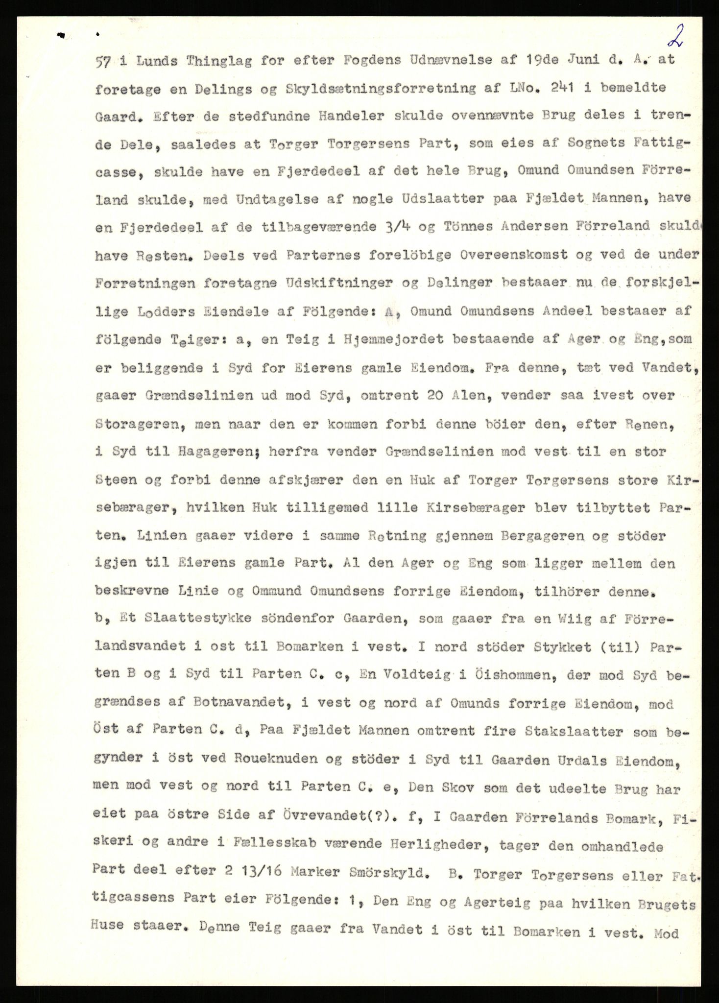 Statsarkivet i Stavanger, AV/SAST-A-101971/03/Y/Yj/L0024: Avskrifter sortert etter gårdsnavn: Fæøen - Garborg, 1750-1930, p. 218