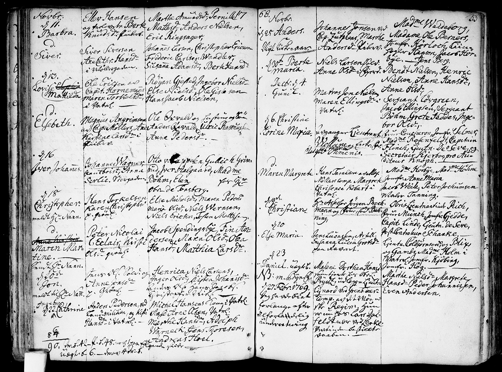 Garnisonsmenigheten Kirkebøker, AV/SAO-A-10846/F/Fa/L0002: Parish register (official) no. 2, 1757-1776, p. 53