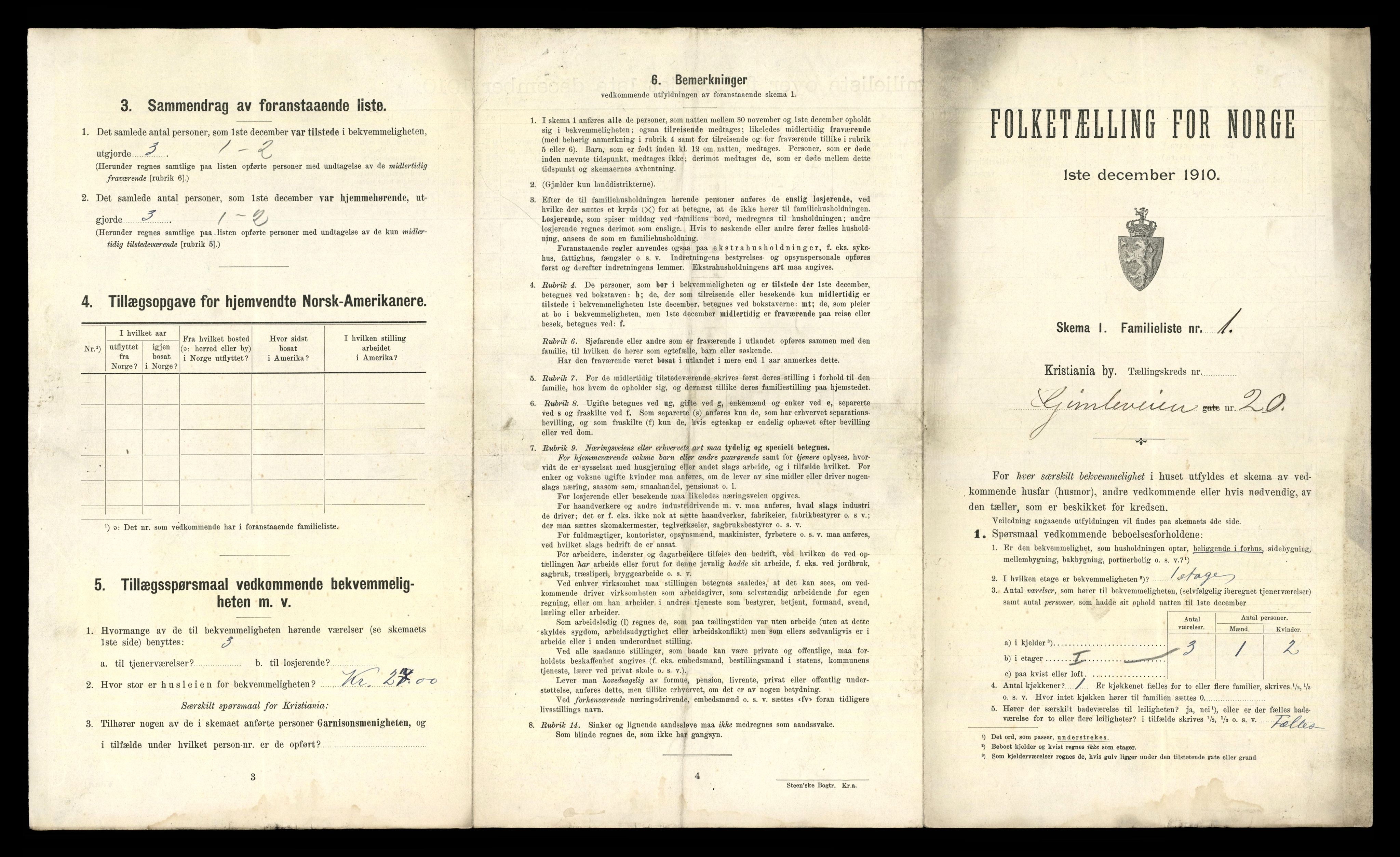 RA, 1910 census for Kristiania, 1910, p. 28165