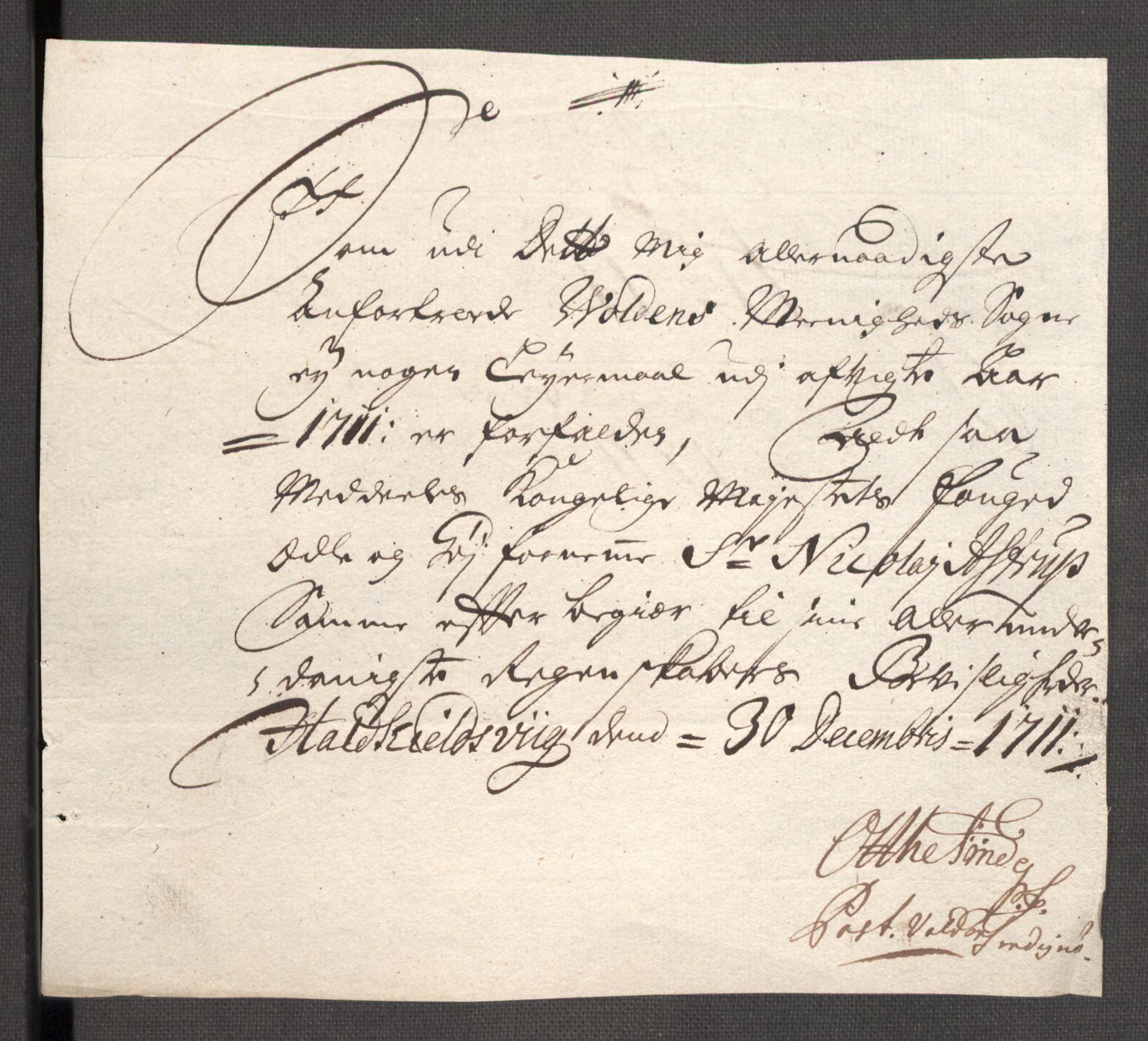 Rentekammeret inntil 1814, Reviderte regnskaper, Fogderegnskap, RA/EA-4092/R54/L3564: Fogderegnskap Sunnmøre, 1711, p. 130