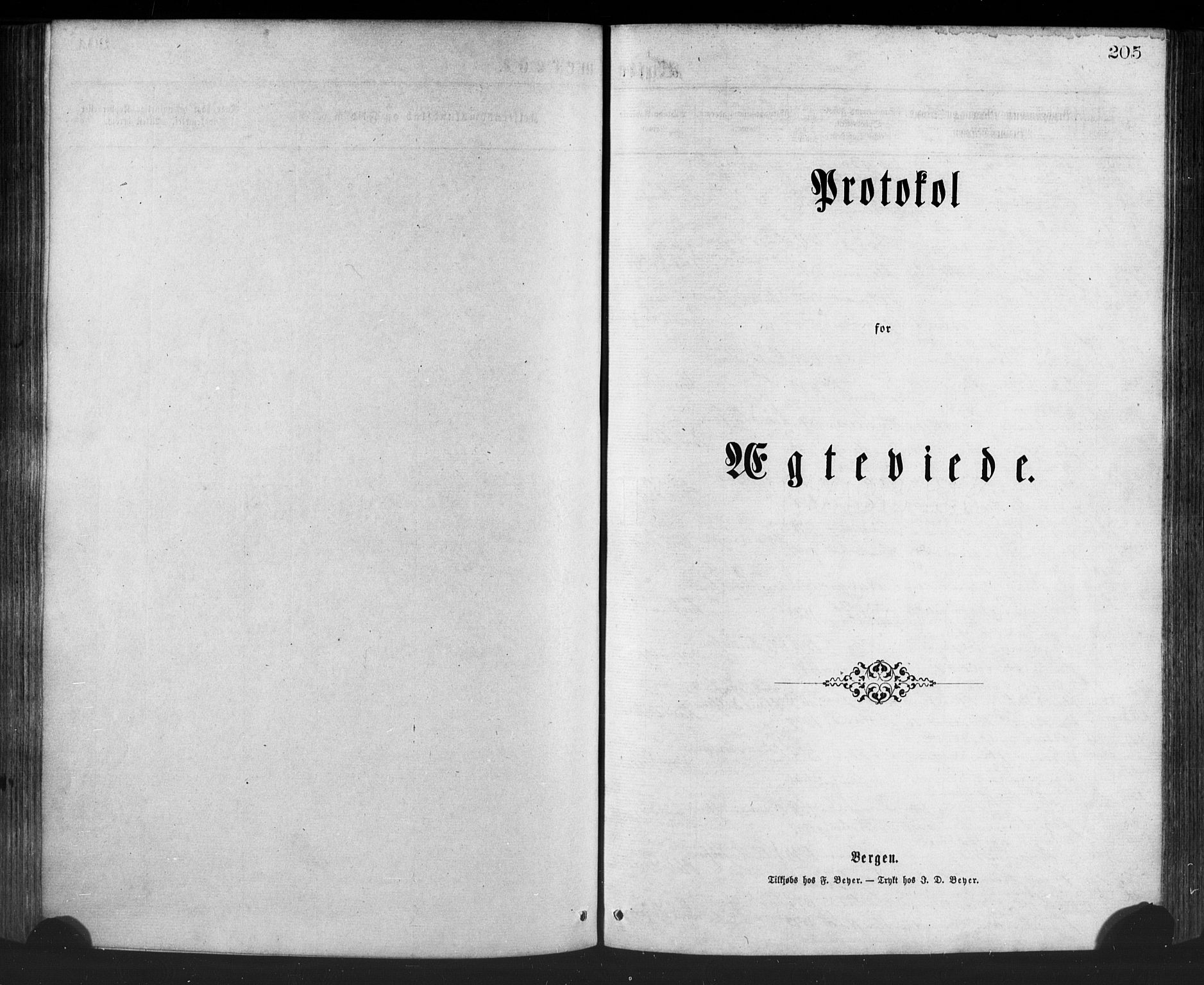 Manger sokneprestembete, SAB/A-76801/H/Haa: Parish register (official) no. A 8, 1871-1880, p. 205