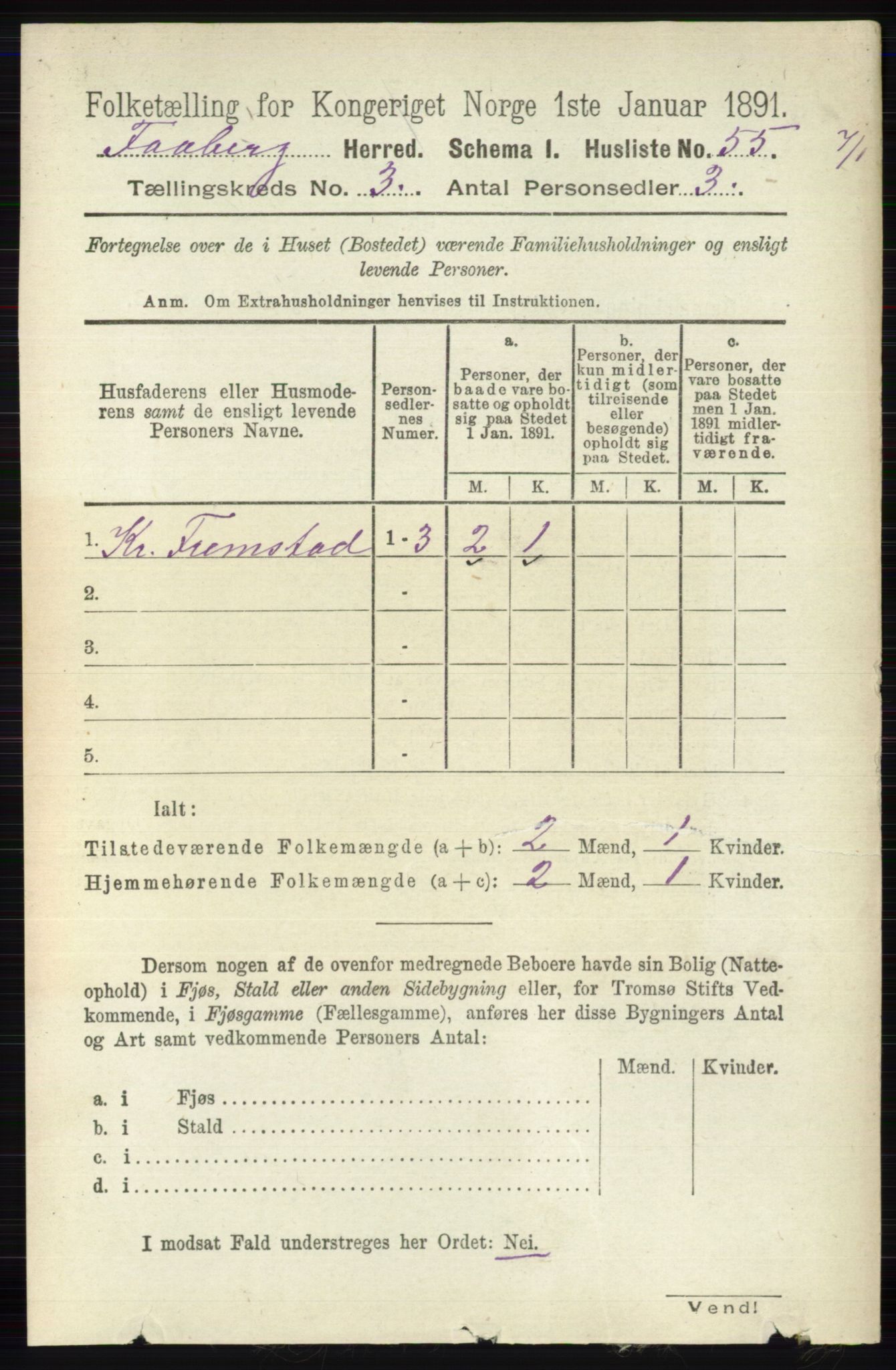 RA, 1891 census for 0524 Fåberg, 1891, p. 858