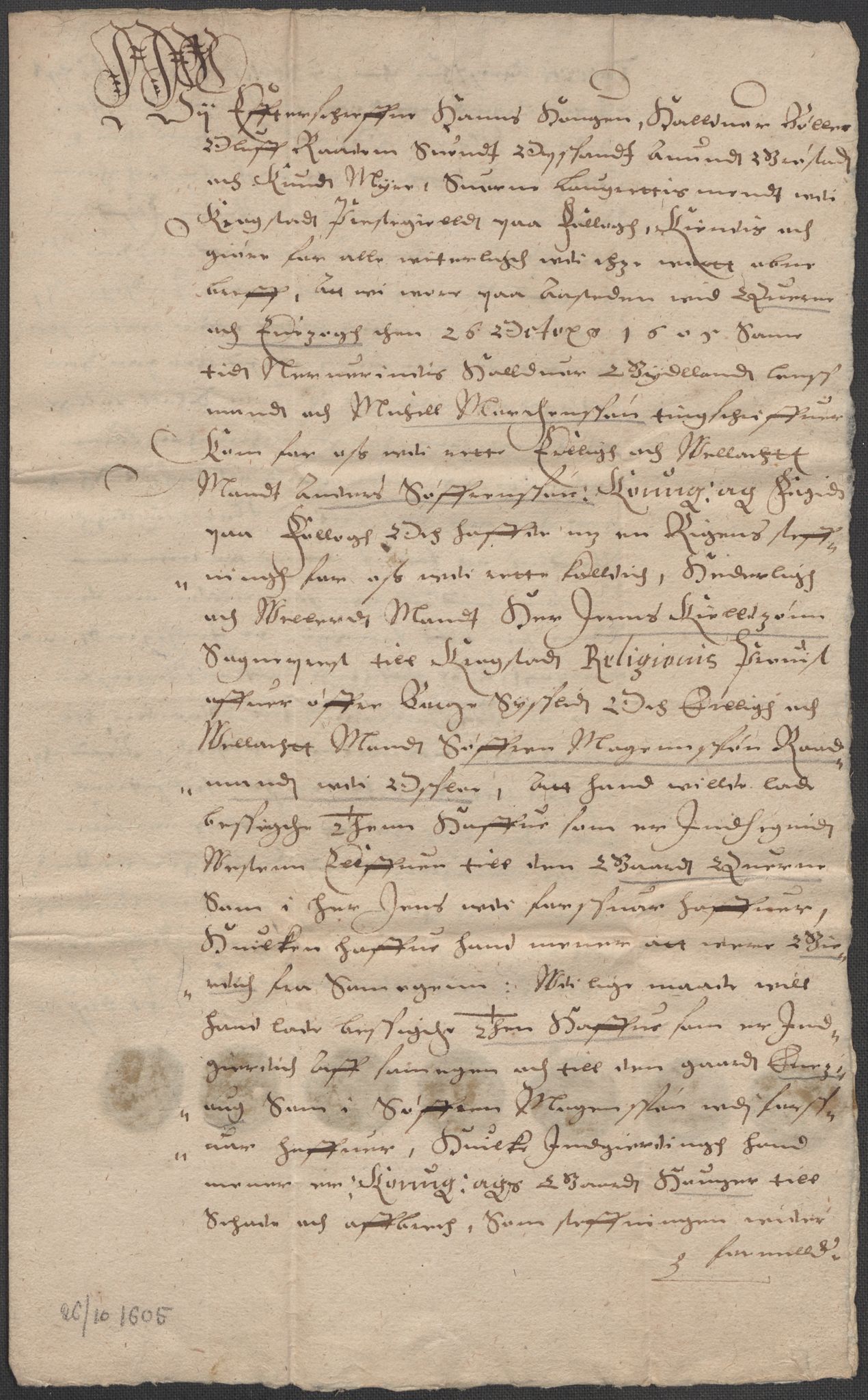 Riksarkivets diplomsamling, AV/RA-EA-5965/F15/L0007: Prestearkiv - Akershus, 1573-1693, p. 68