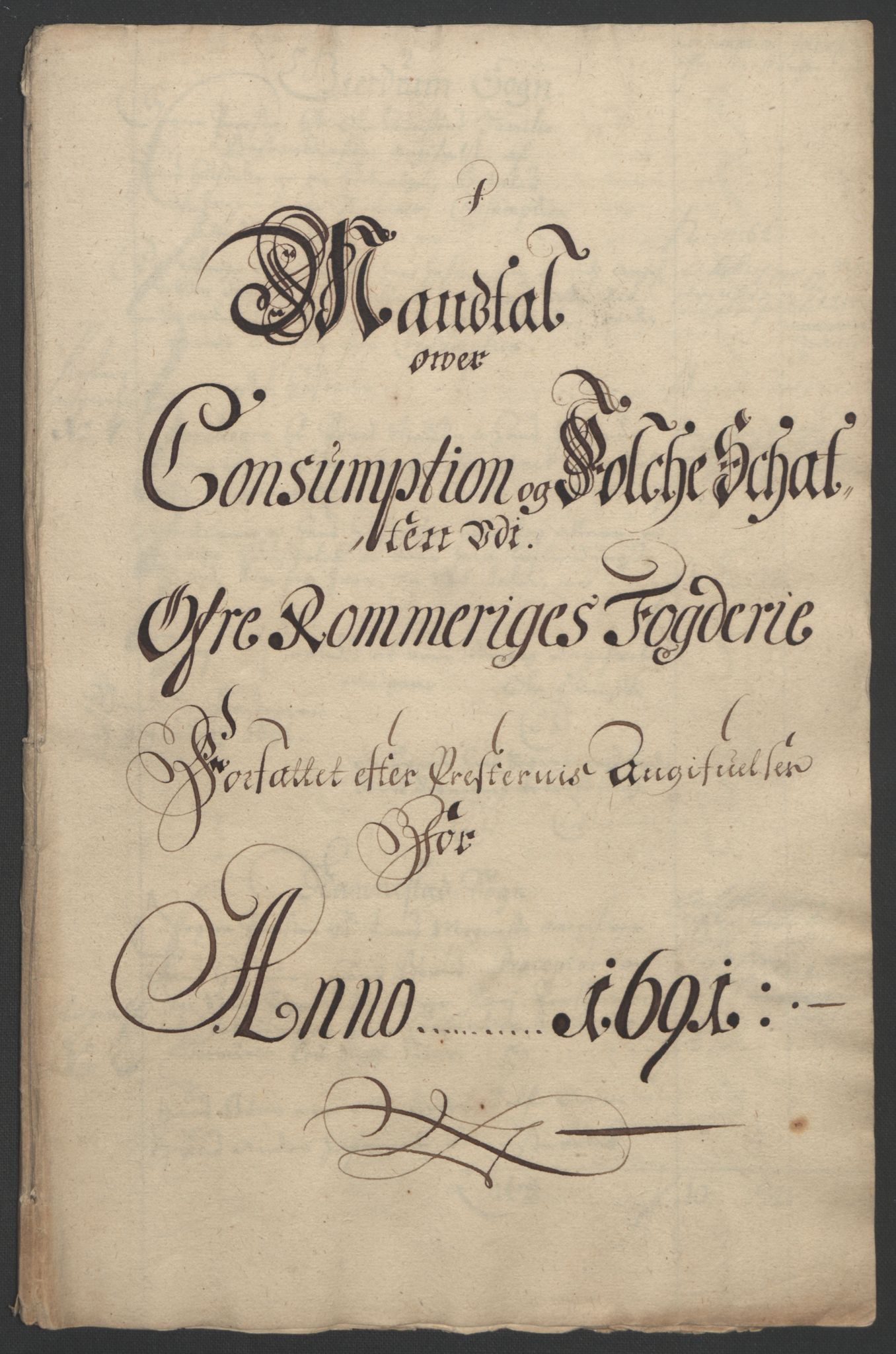 Rentekammeret inntil 1814, Reviderte regnskaper, Fogderegnskap, RA/EA-4092/R12/L0703: Fogderegnskap Øvre Romerike, 1691, p. 220
