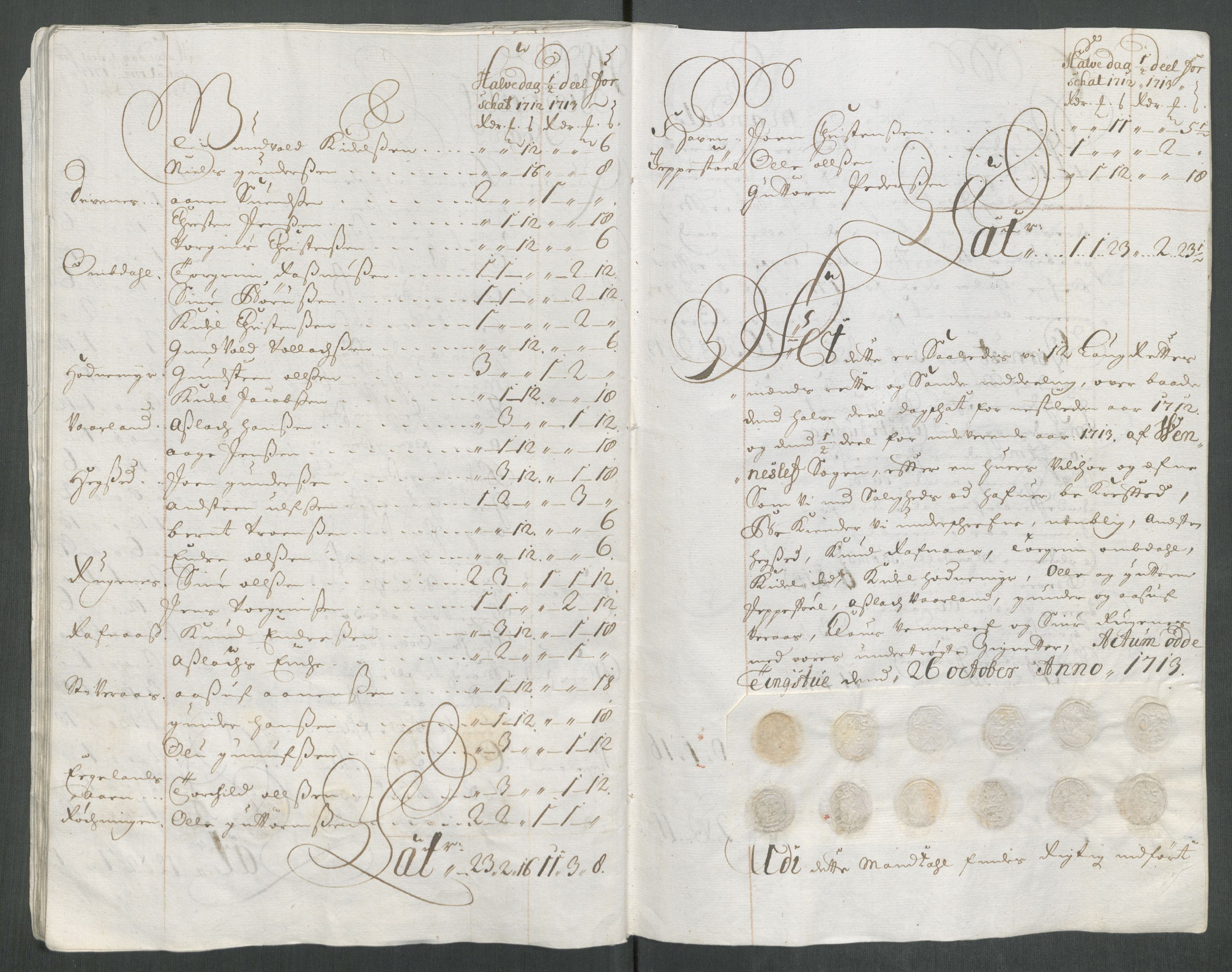 Rentekammeret inntil 1814, Reviderte regnskaper, Fogderegnskap, AV/RA-EA-4092/R43/L2556: Fogderegnskap Lista og Mandal, 1713, p. 282