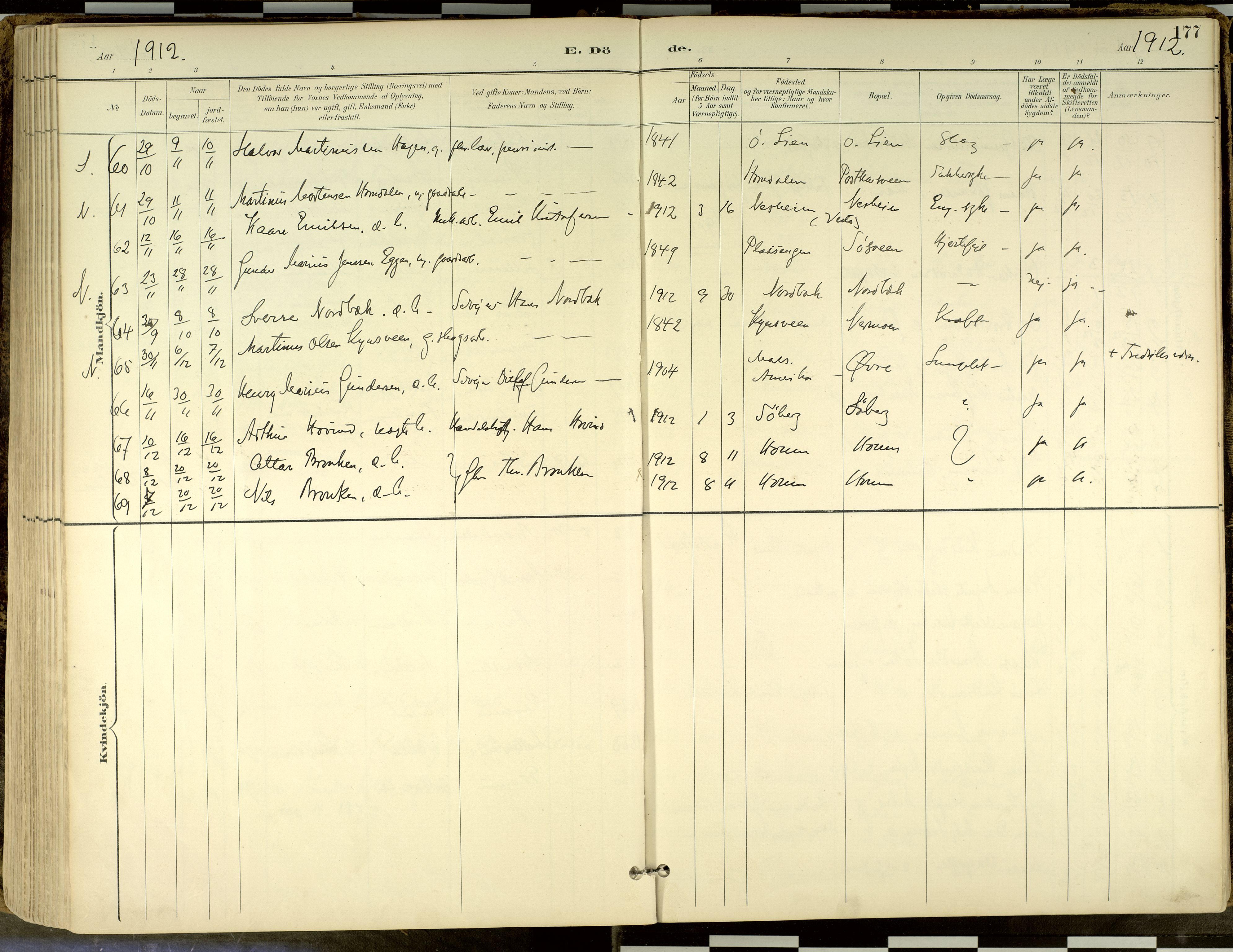 Elverum prestekontor, SAH/PREST-044/H/Ha/Haa/L0018: Parish register (official) no. 18, 1894-1914, p. 177