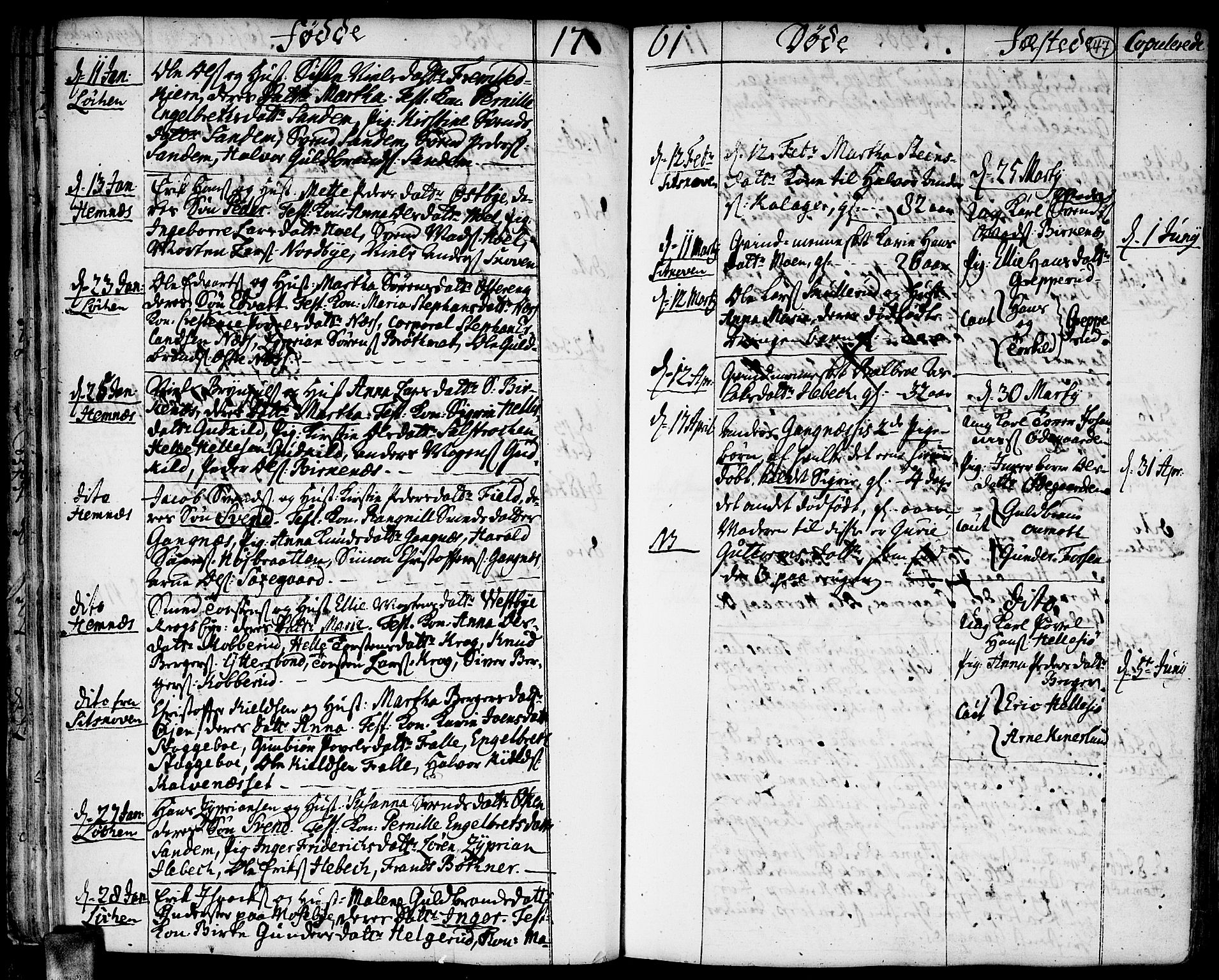 Høland prestekontor Kirkebøker, AV/SAO-A-10346a/F/Fa/L0004: Parish register (official) no. I 4, 1757-1780, p. 47