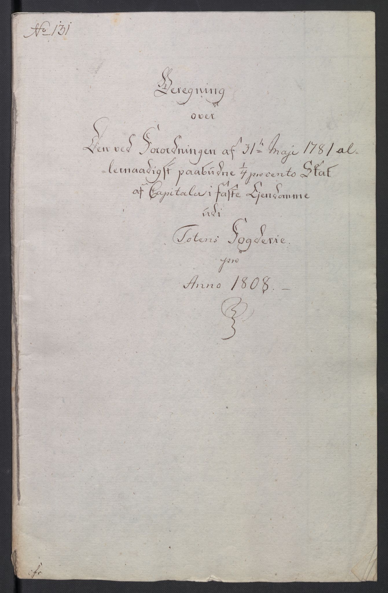 Rentekammeret inntil 1814, Reviderte regnskaper, Fogderegnskap, AV/RA-EA-4092/R19/L1396: Fogderegnskap Toten, Hadeland og Vardal, 1808, p. 495