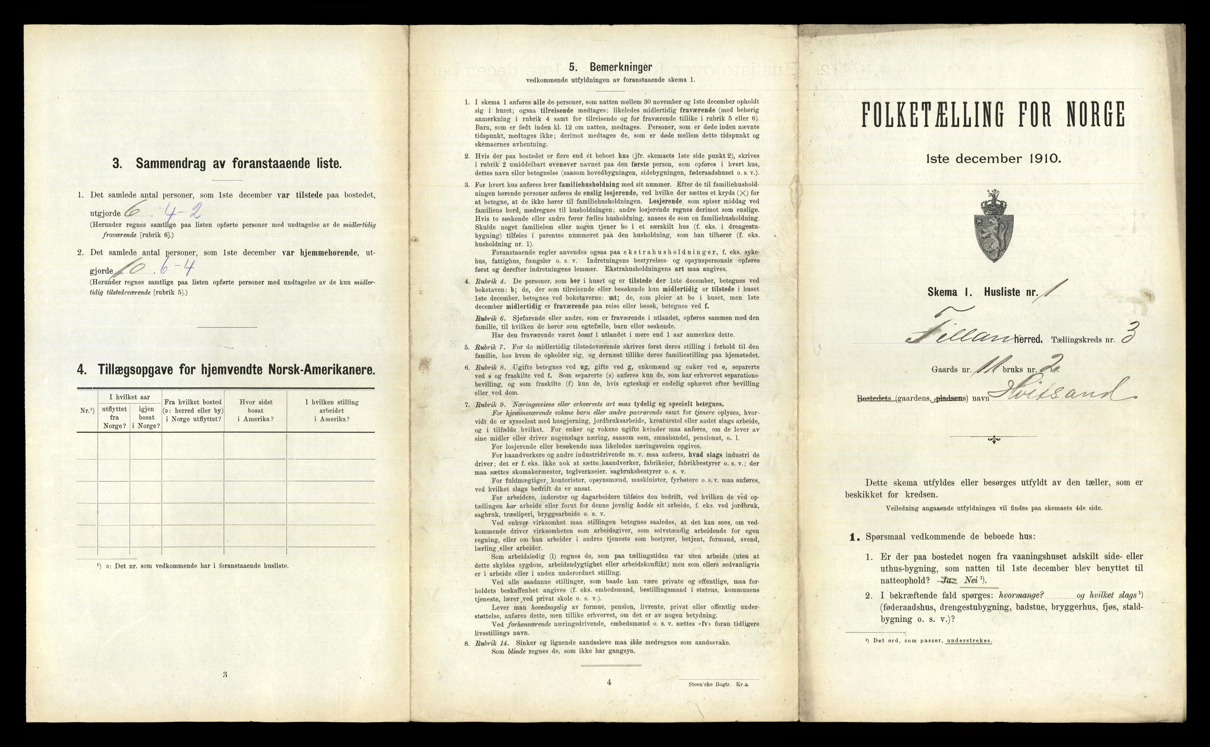 RA, 1910 census for Fillan, 1910, p. 217