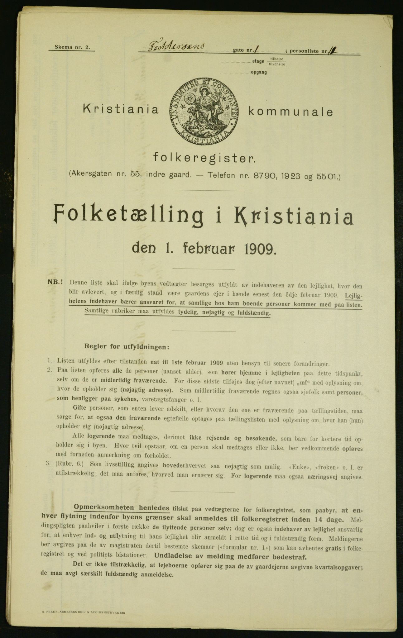 OBA, Municipal Census 1909 for Kristiania, 1909, p. 21628