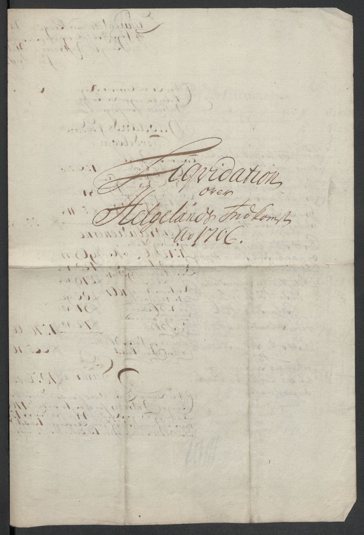 Rentekammeret inntil 1814, Reviderte regnskaper, Fogderegnskap, AV/RA-EA-4092/R65/L4509: Fogderegnskap Helgeland, 1706-1707, p. 9