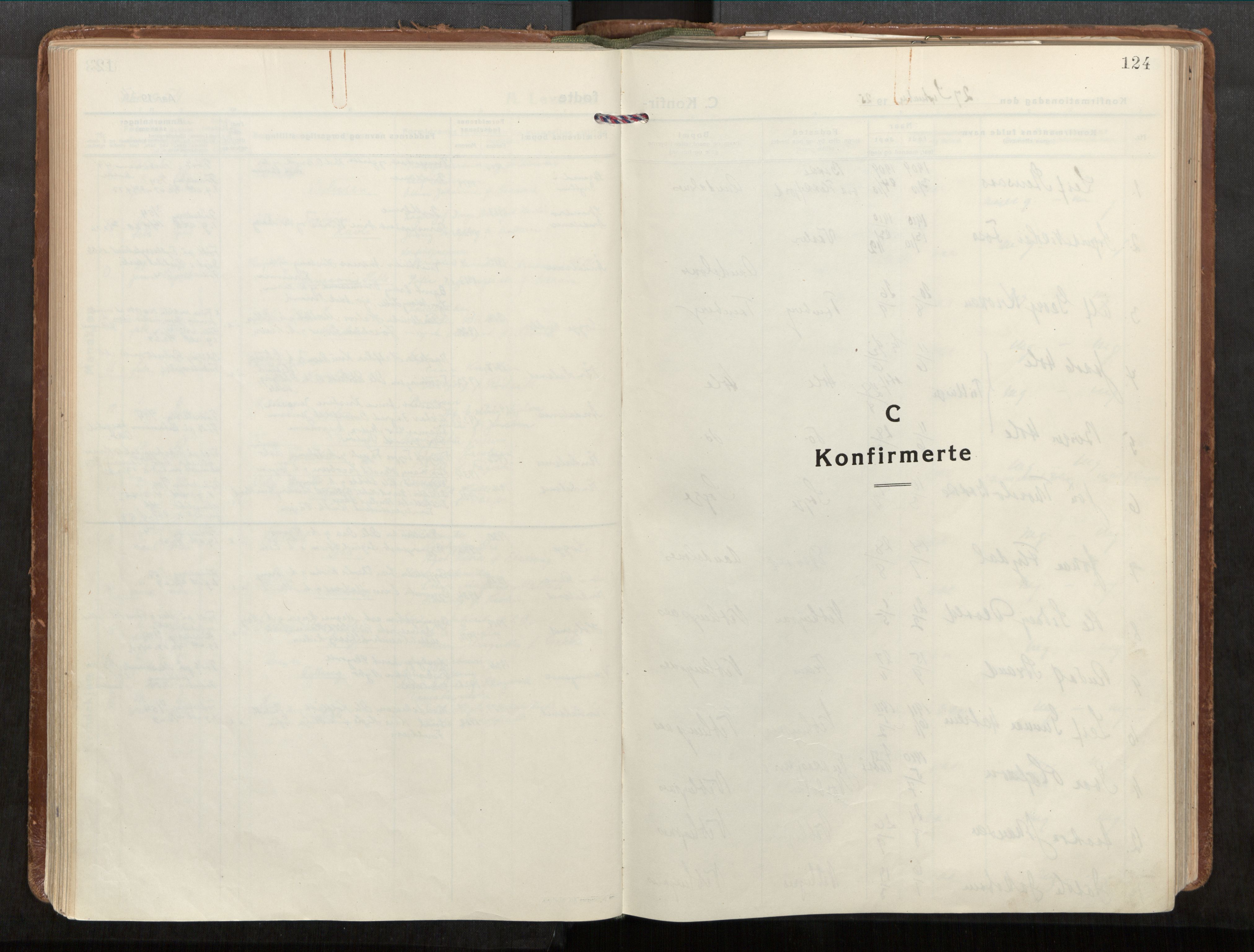 Ministerialprotokoller, klokkerbøker og fødselsregistre - Møre og Romsdal, SAT/A-1454/544/L0587: Parish register (official) no. 544A11, 1924-1954, p. 124