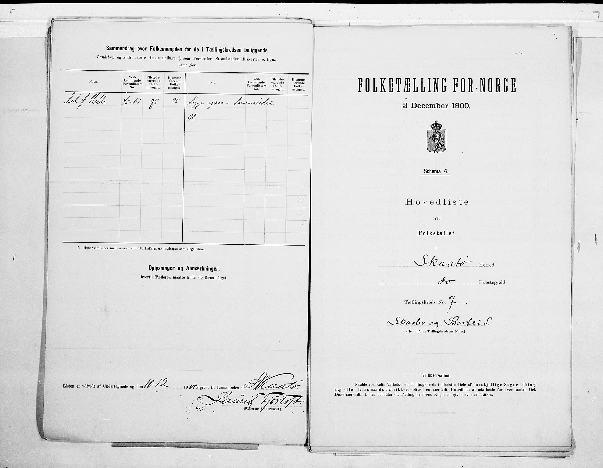 SAKO, 1900 census for Skåtøy, 1900, p. 16