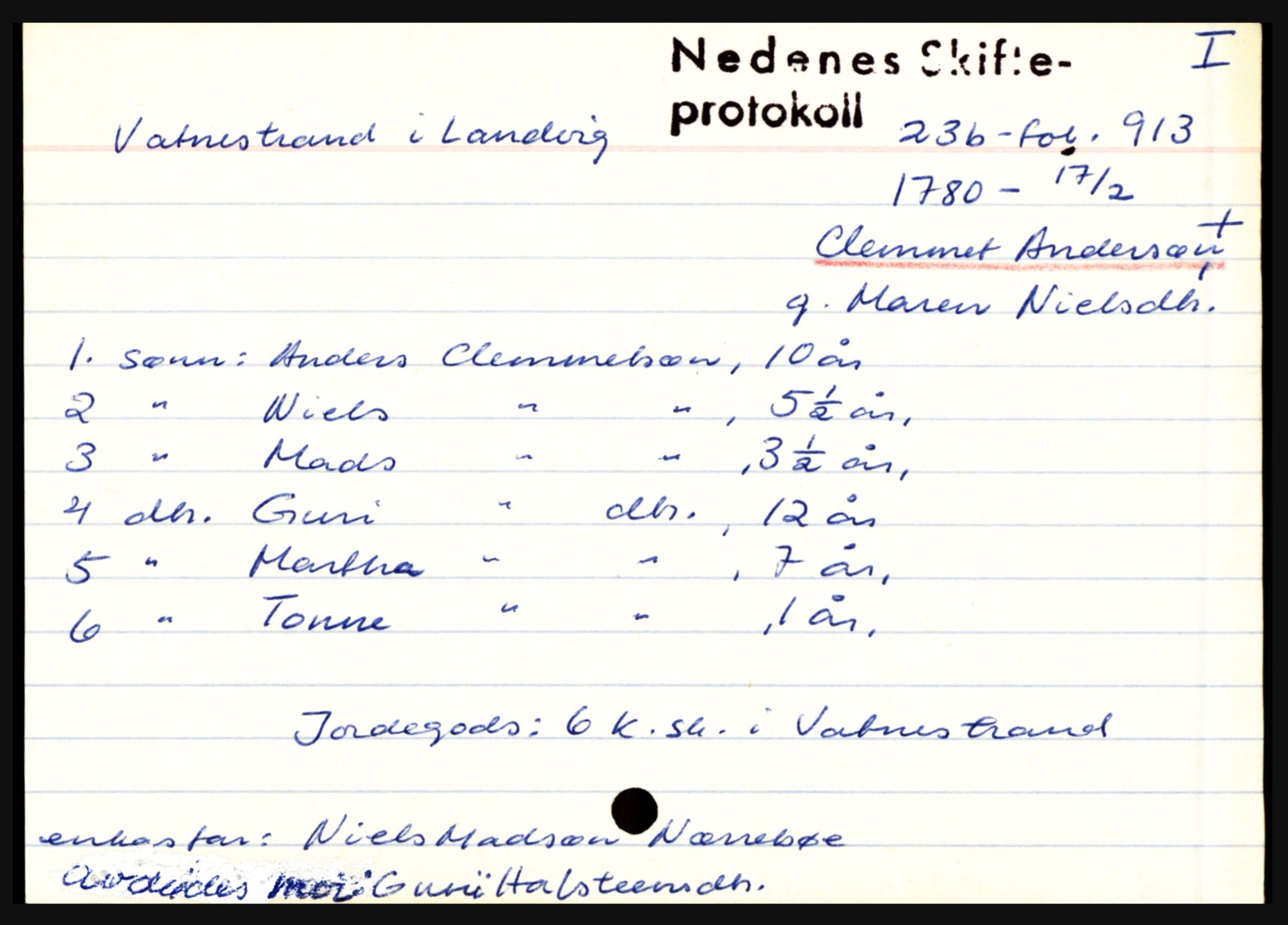 Nedenes sorenskriveri før 1824, AV/SAK-1221-0007/H, p. 32747