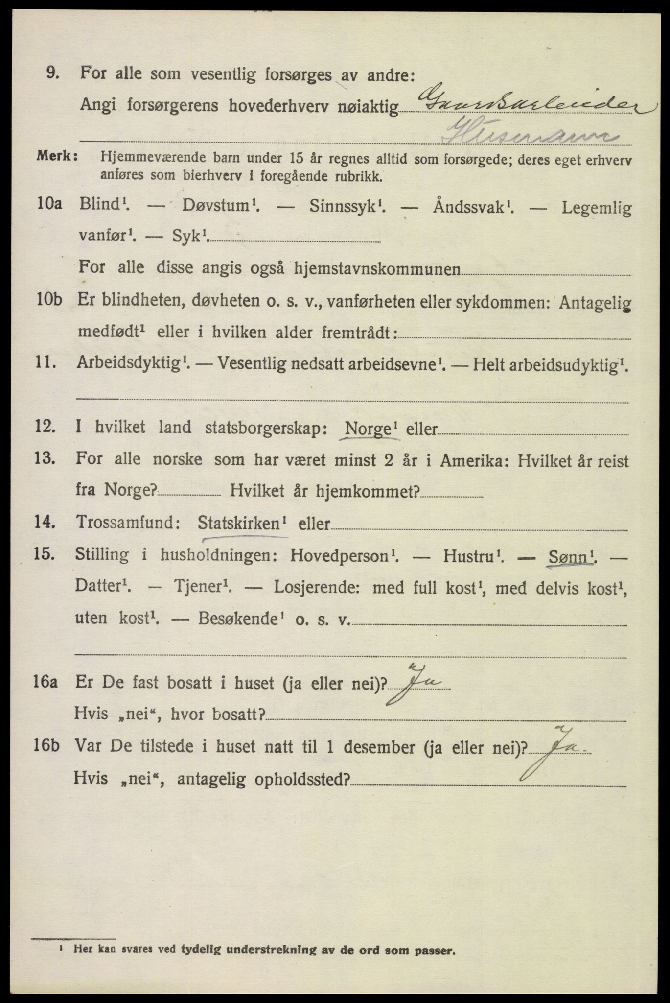 SAH, 1920 census for Grue, 1920, p. 5148