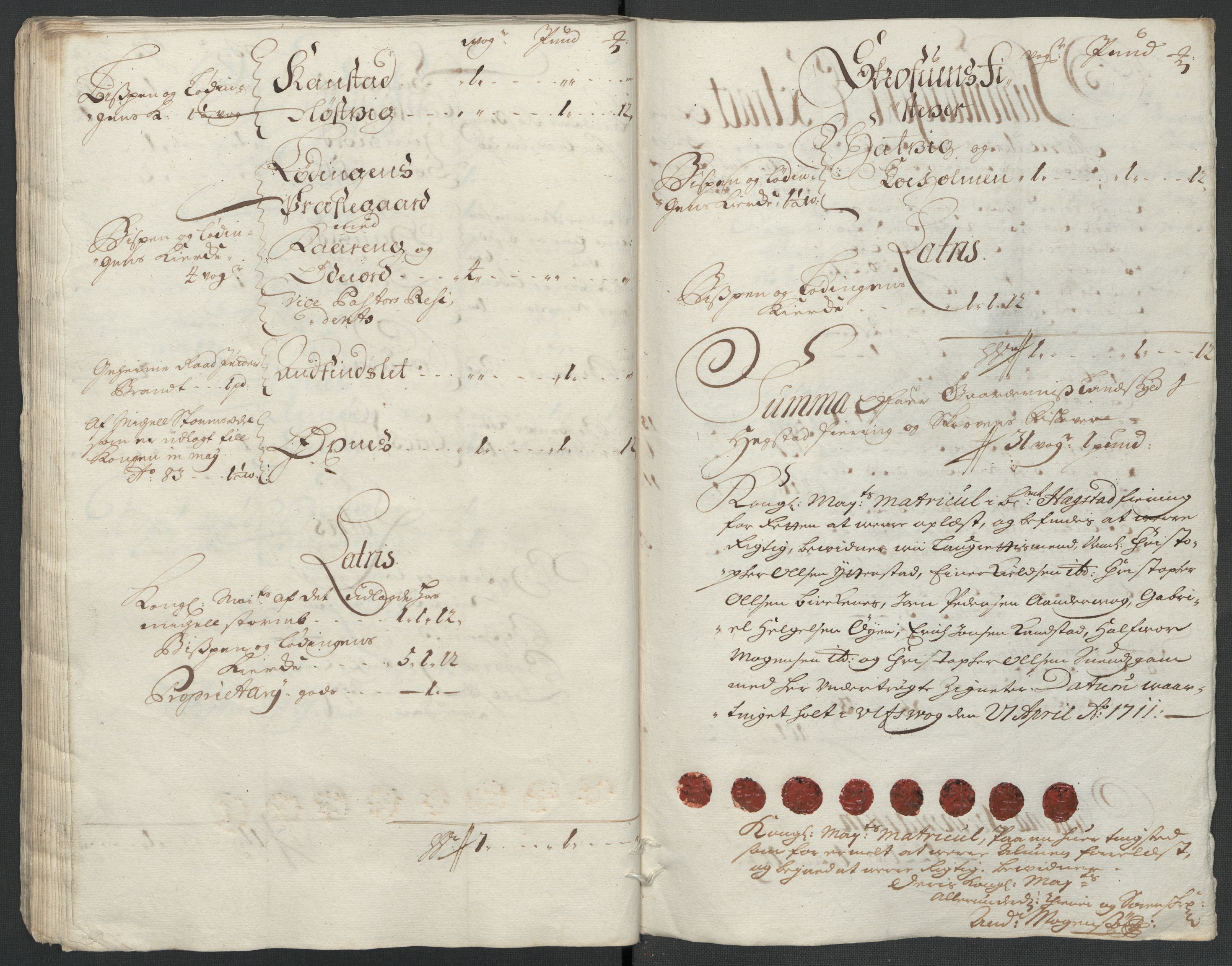 Rentekammeret inntil 1814, Reviderte regnskaper, Fogderegnskap, AV/RA-EA-4092/R66/L4582: Fogderegnskap Salten, 1711-1712, p. 59