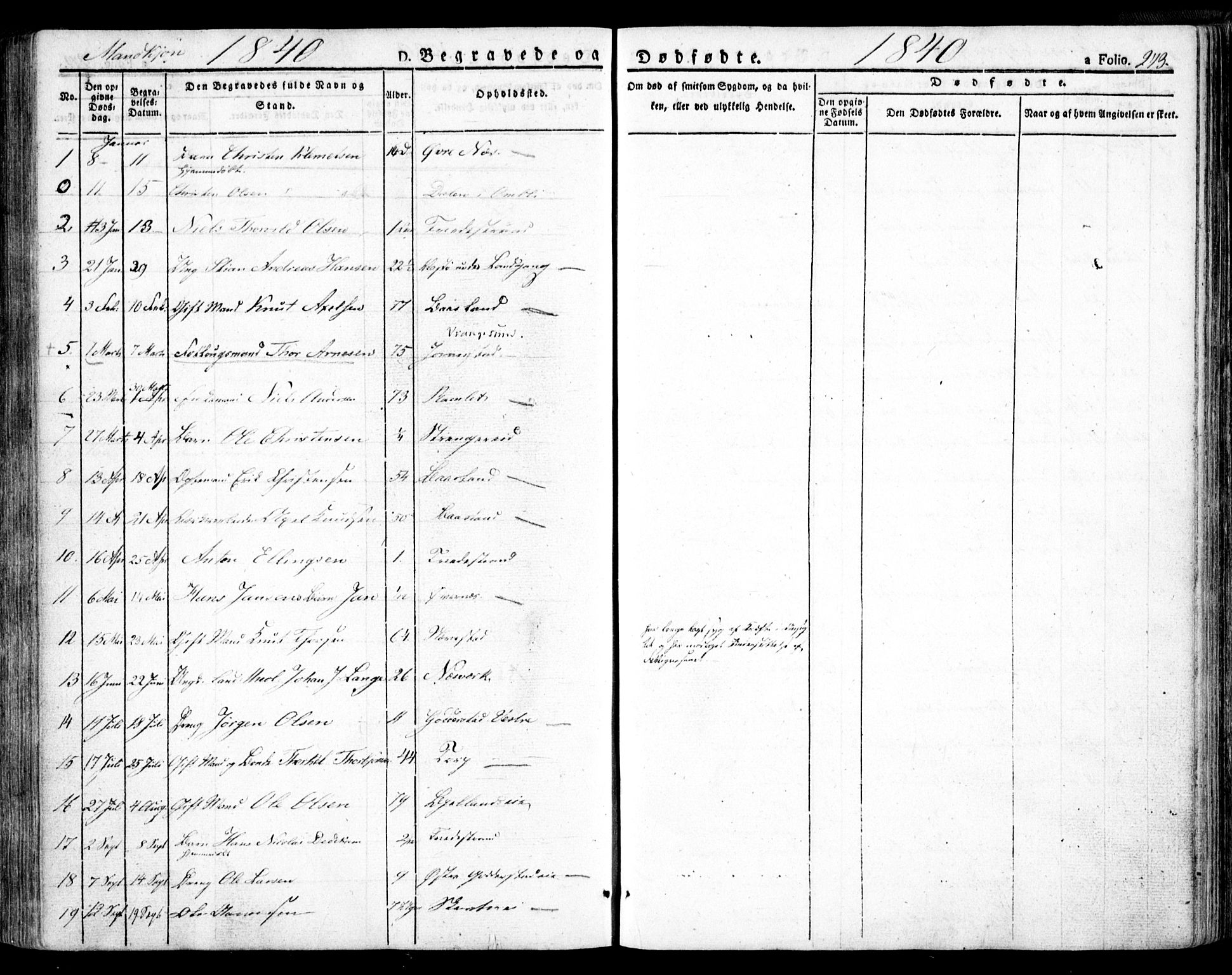 Holt sokneprestkontor, AV/SAK-1111-0021/F/Fa/L0007: Parish register (official) no. A 7, 1836-1848, p. 273