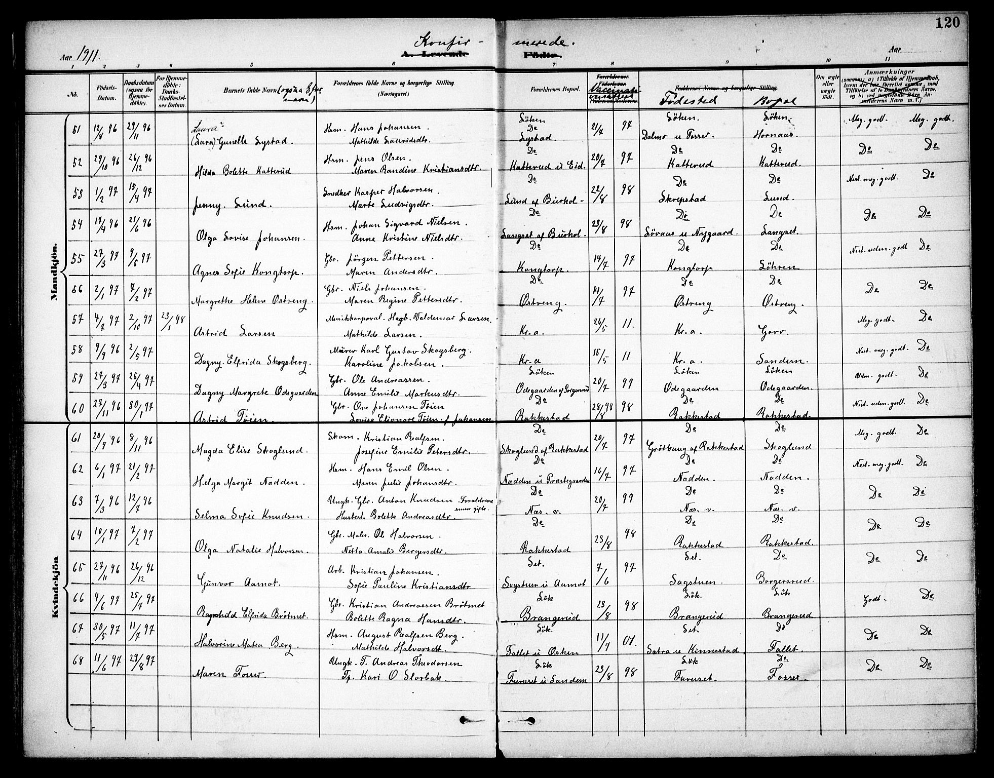 Høland prestekontor Kirkebøker, AV/SAO-A-10346a/F/Fa/L0015: Parish register (official) no. I 15, 1897-1912, p. 120