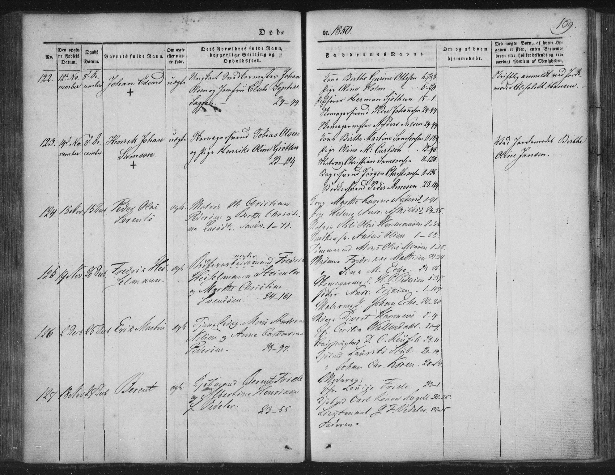 Korskirken sokneprestembete, SAB/A-76101/H/Haa/L0016: Parish register (official) no. B 2, 1841-1851, p. 169