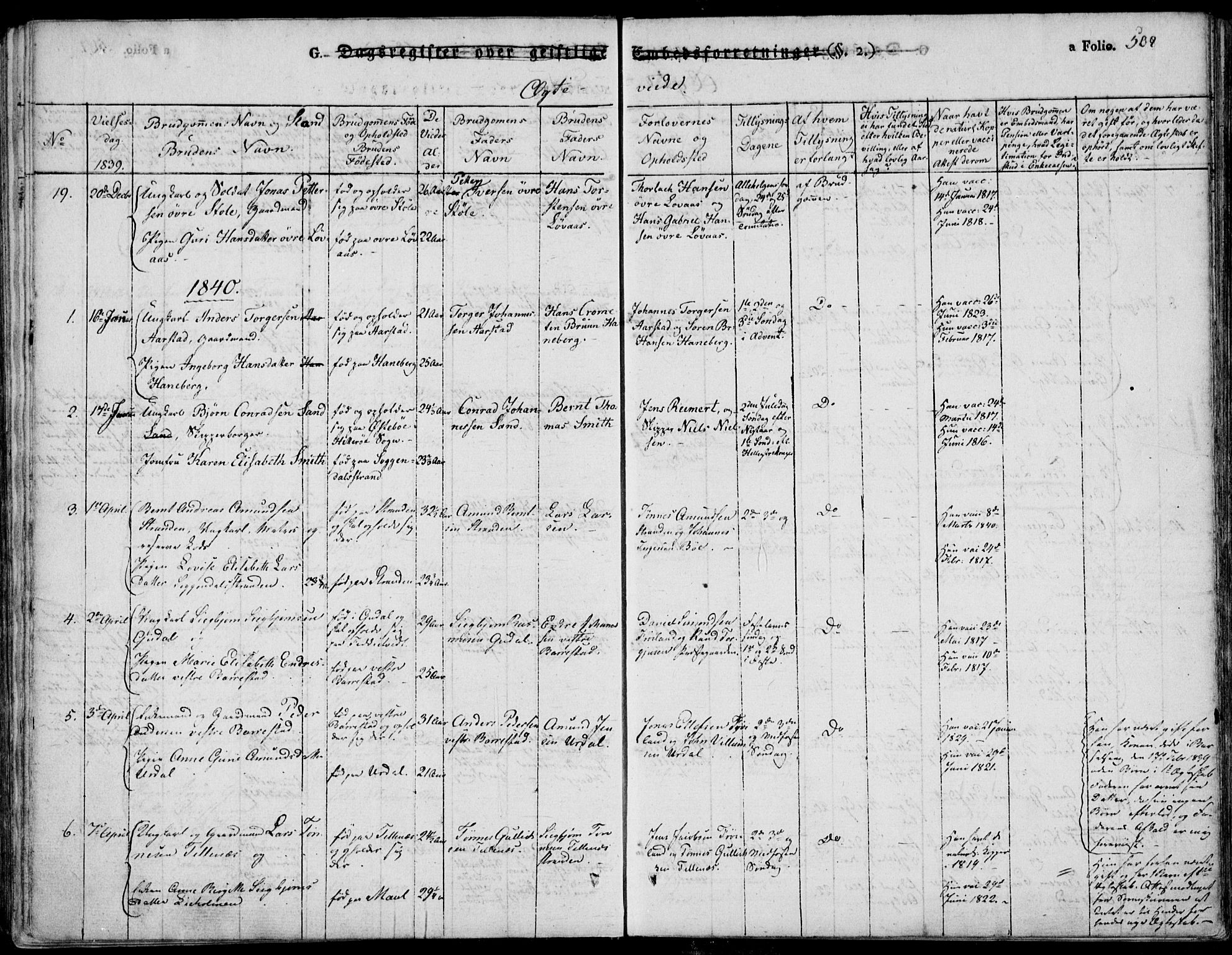 Sokndal sokneprestkontor, SAST/A-101808: Parish register (official) no. A 7.2, 1826-1842, p. 508