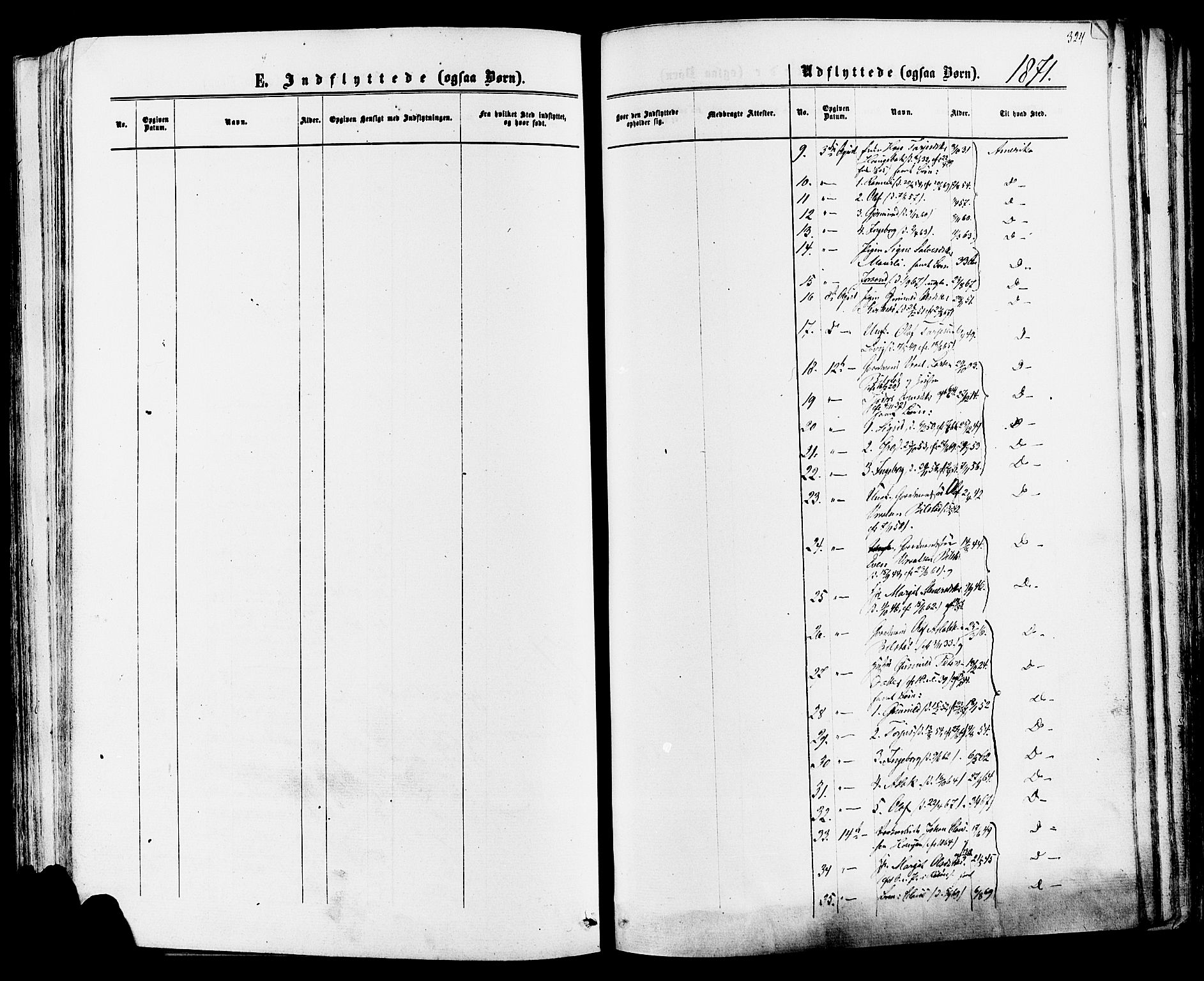 Mo kirkebøker, AV/SAKO-A-286/F/Fa/L0006: Parish register (official) no. I 6, 1865-1885, p. 324