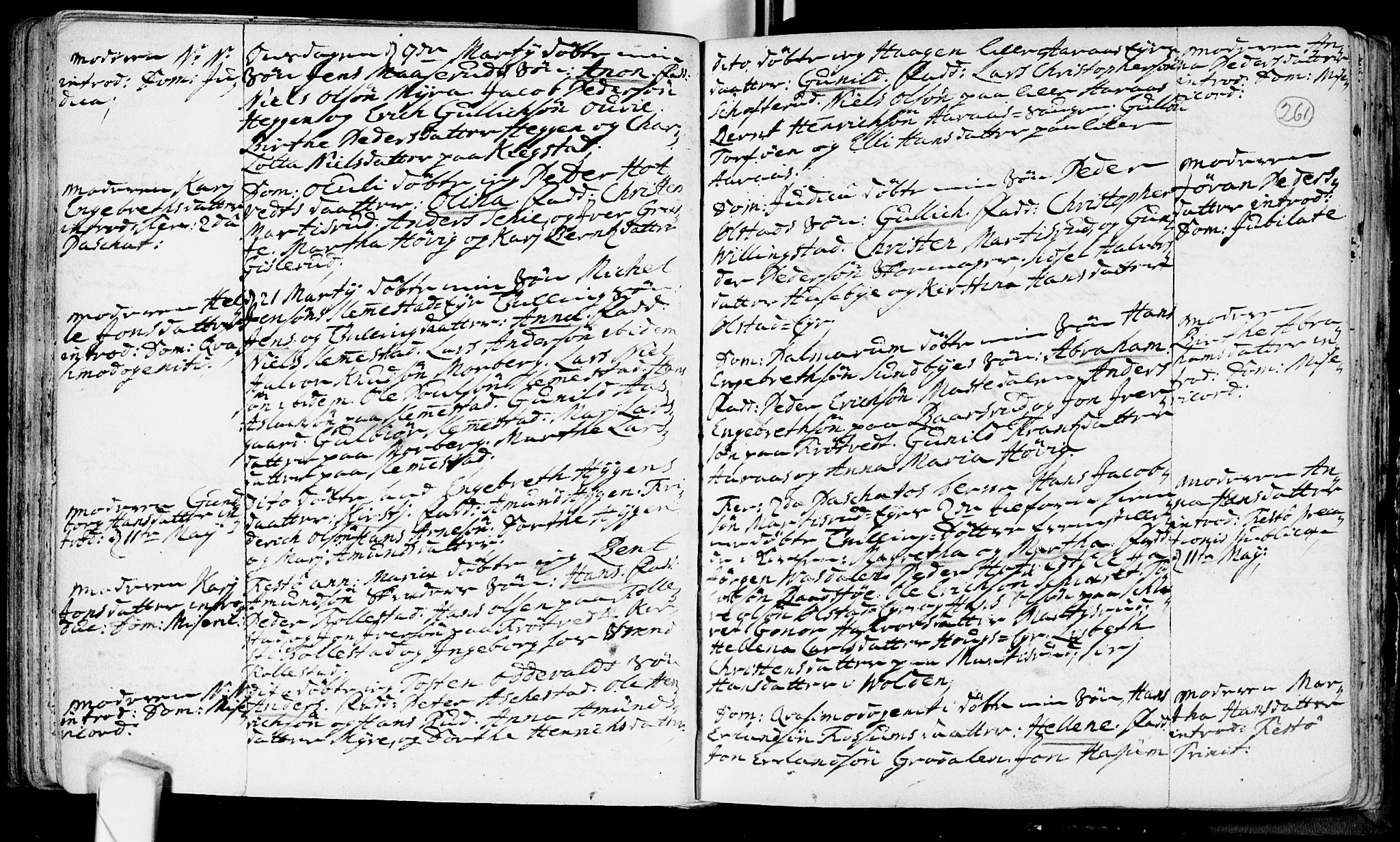 Røyken kirkebøker, AV/SAKO-A-241/F/Fa/L0002: Parish register (official) no. 2, 1731-1782, p. 261